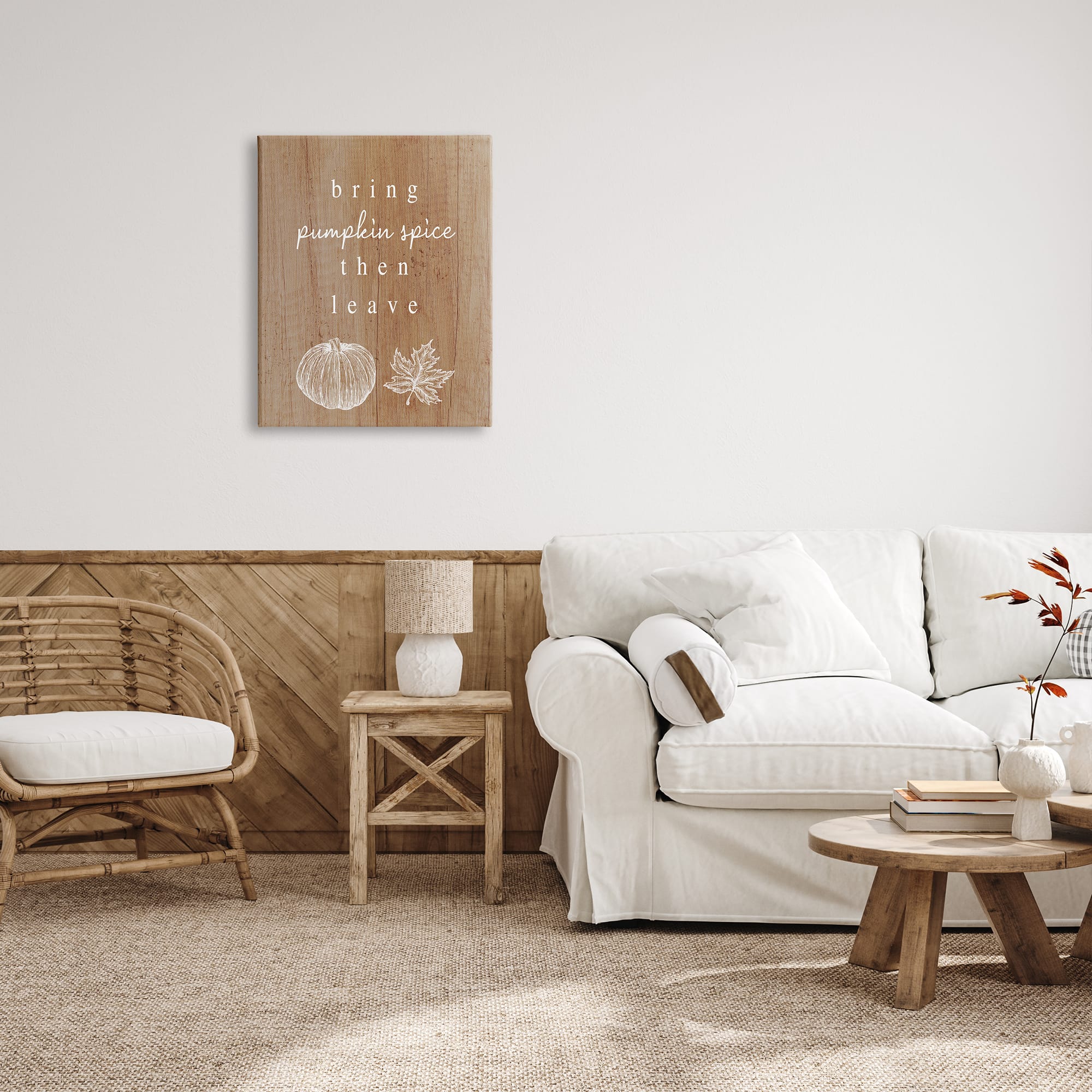 Stupell Industries Bring Pumpkin Spice Then Leave Canvas Wall Art
