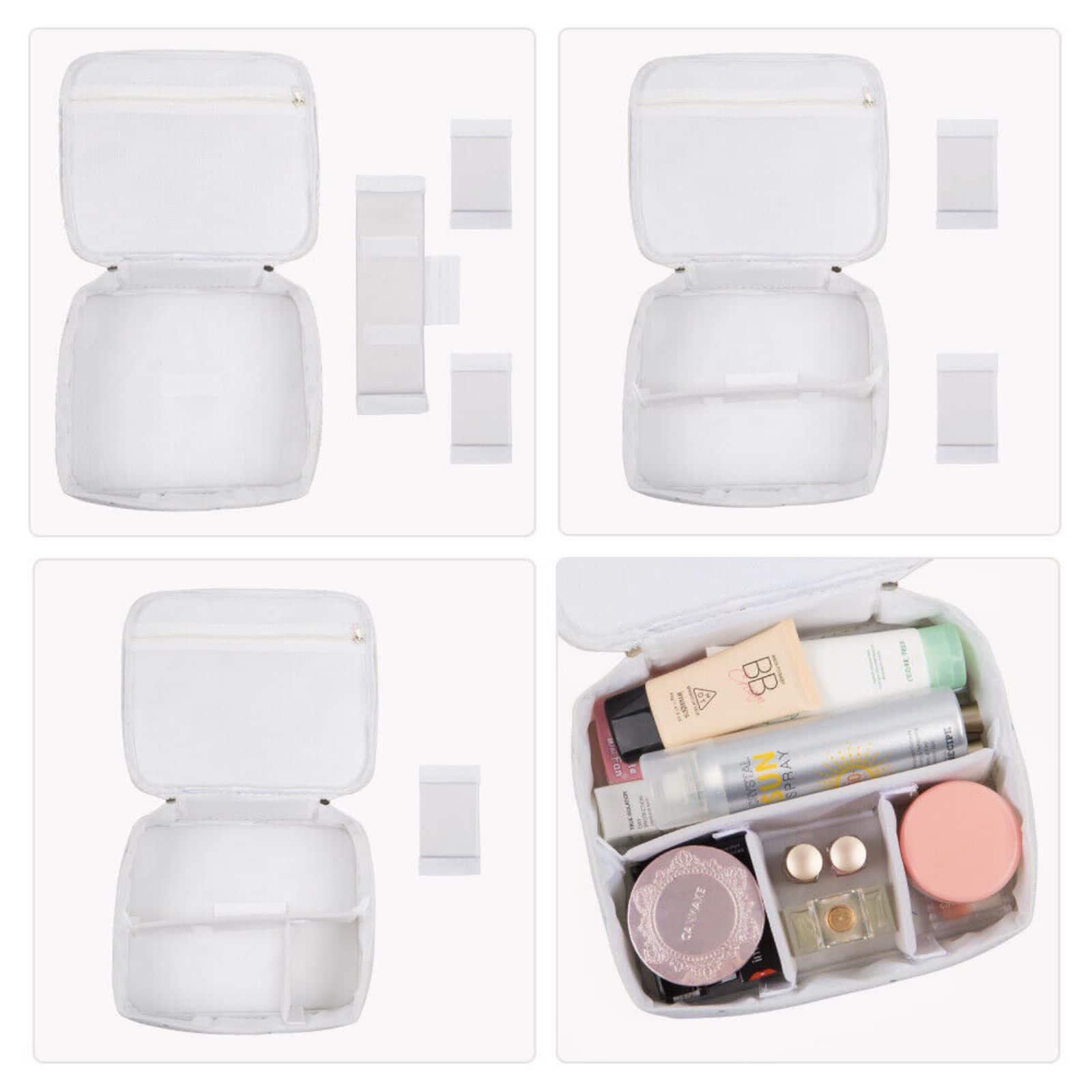 NEX™ White Cosmetic Organizer with Adjustable Divider