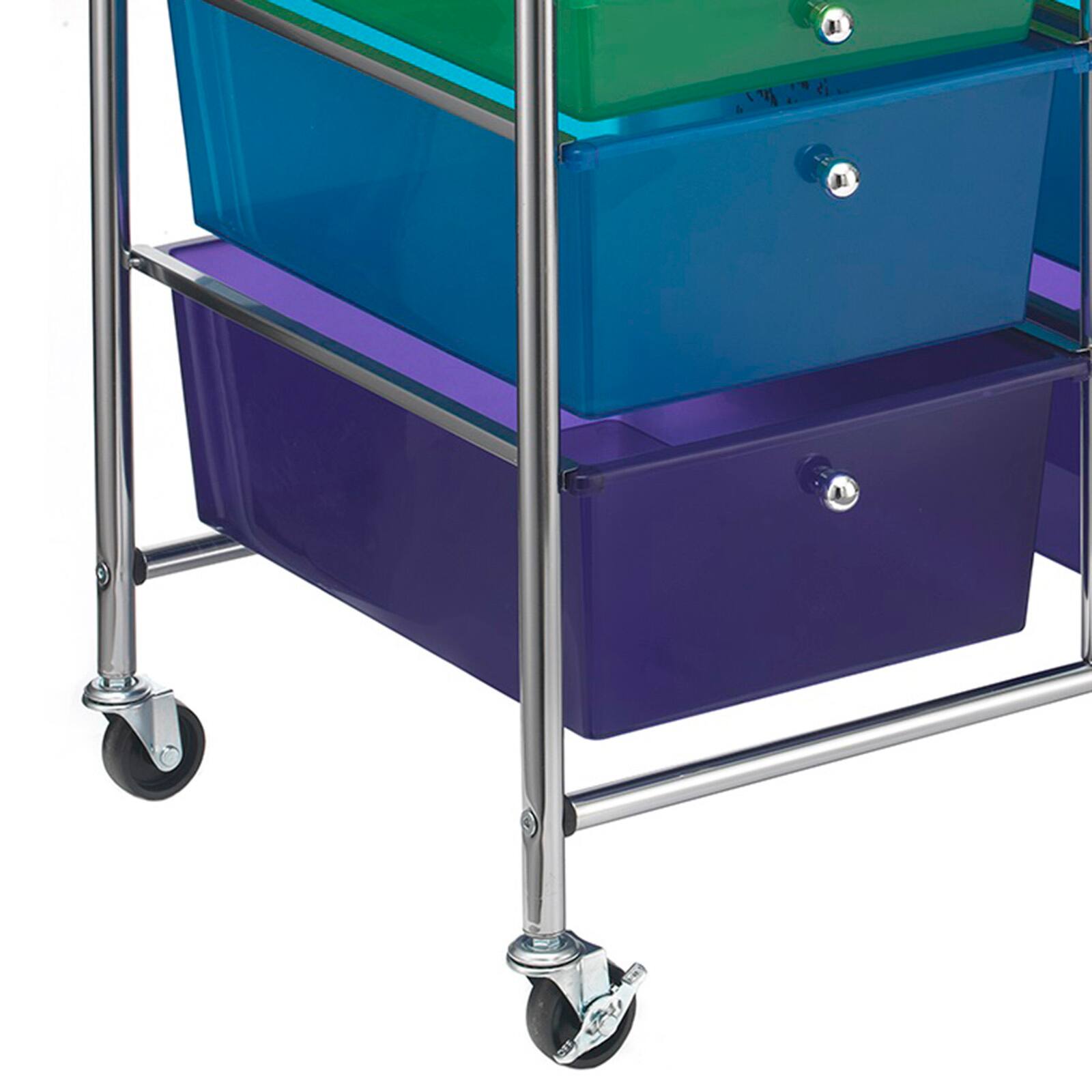 Multicolour 12 Drawer Rolling Cart by Simply Tidy™