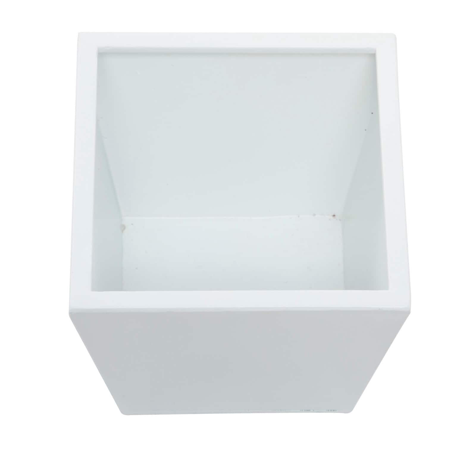 White Modern Planter, Set of 3" 7", 11", 5"
