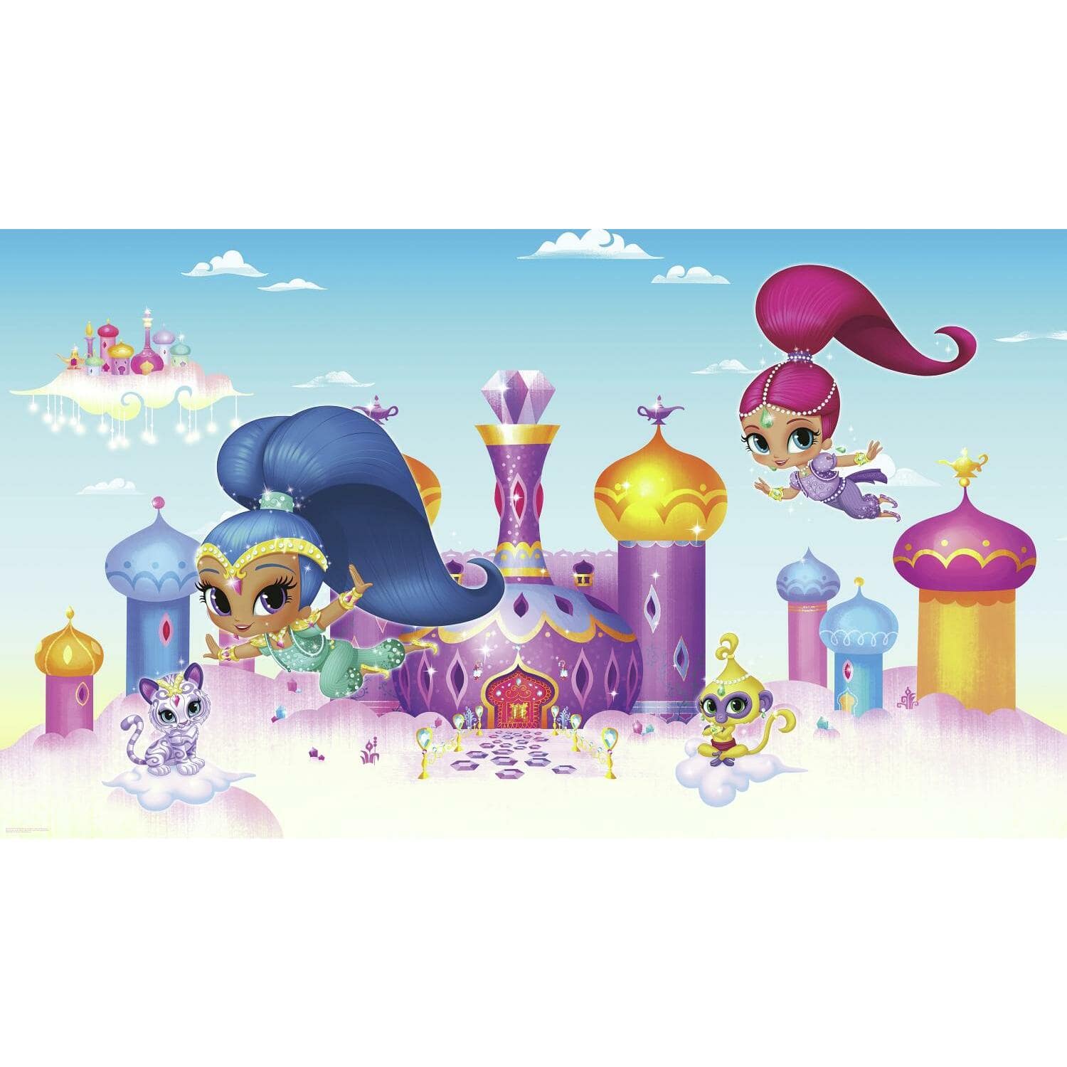 RoomMates Shimmer & Shine XL Chair Rail Wall Mural
