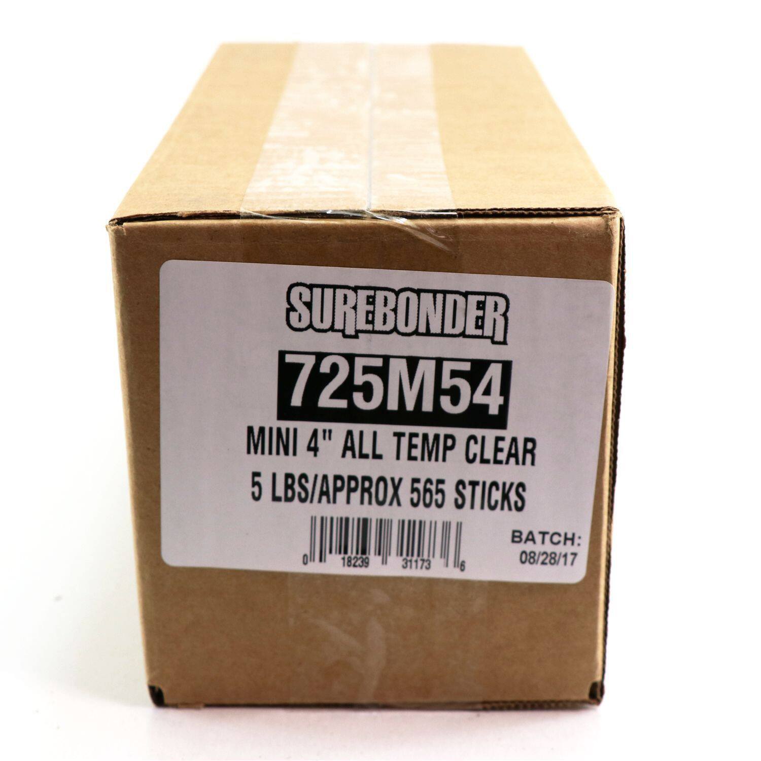 Surebonder® 4" Mini Clear Hot Glue Sticks, 5lb.