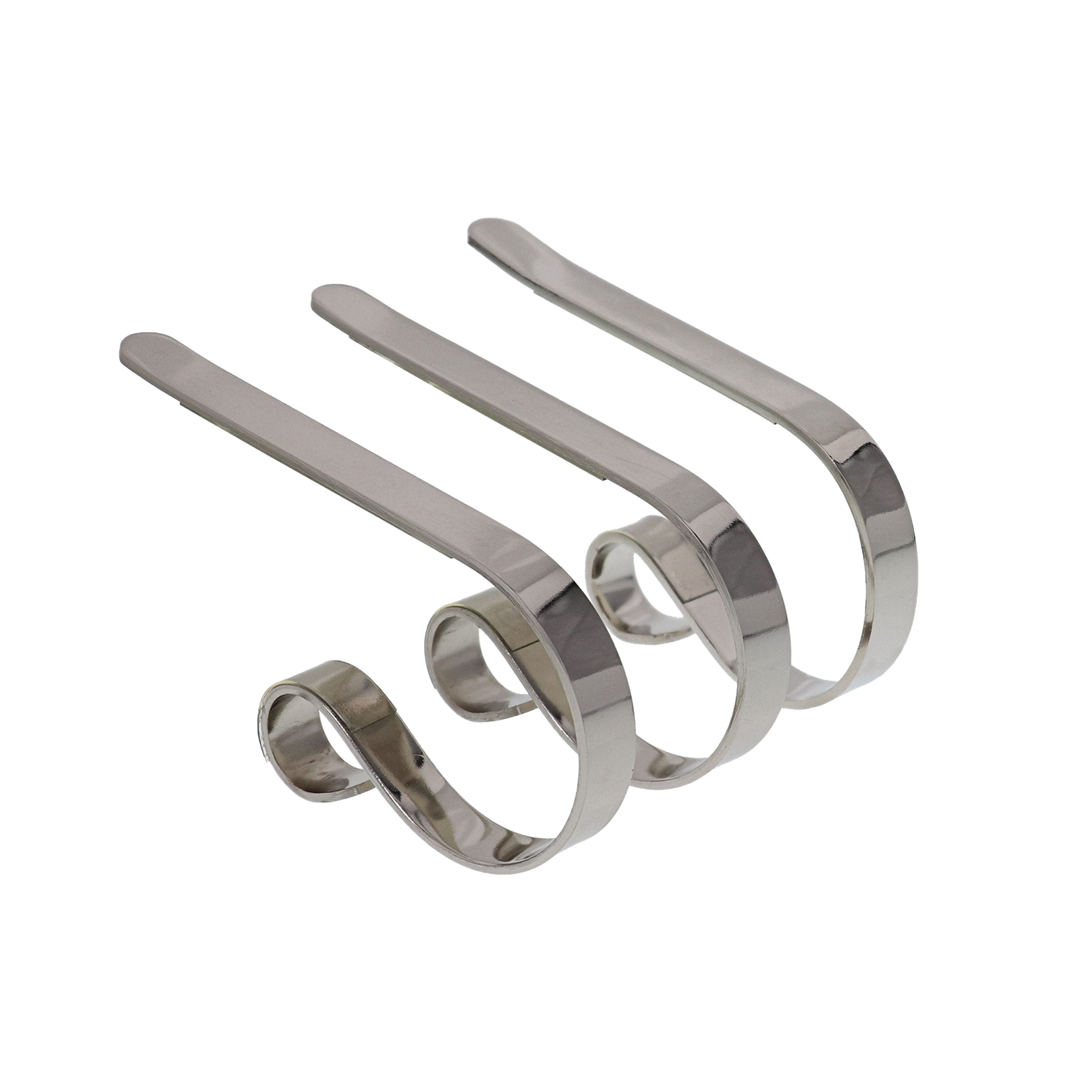 Original MantleClip® Silver Stocking Holders, 3ct.