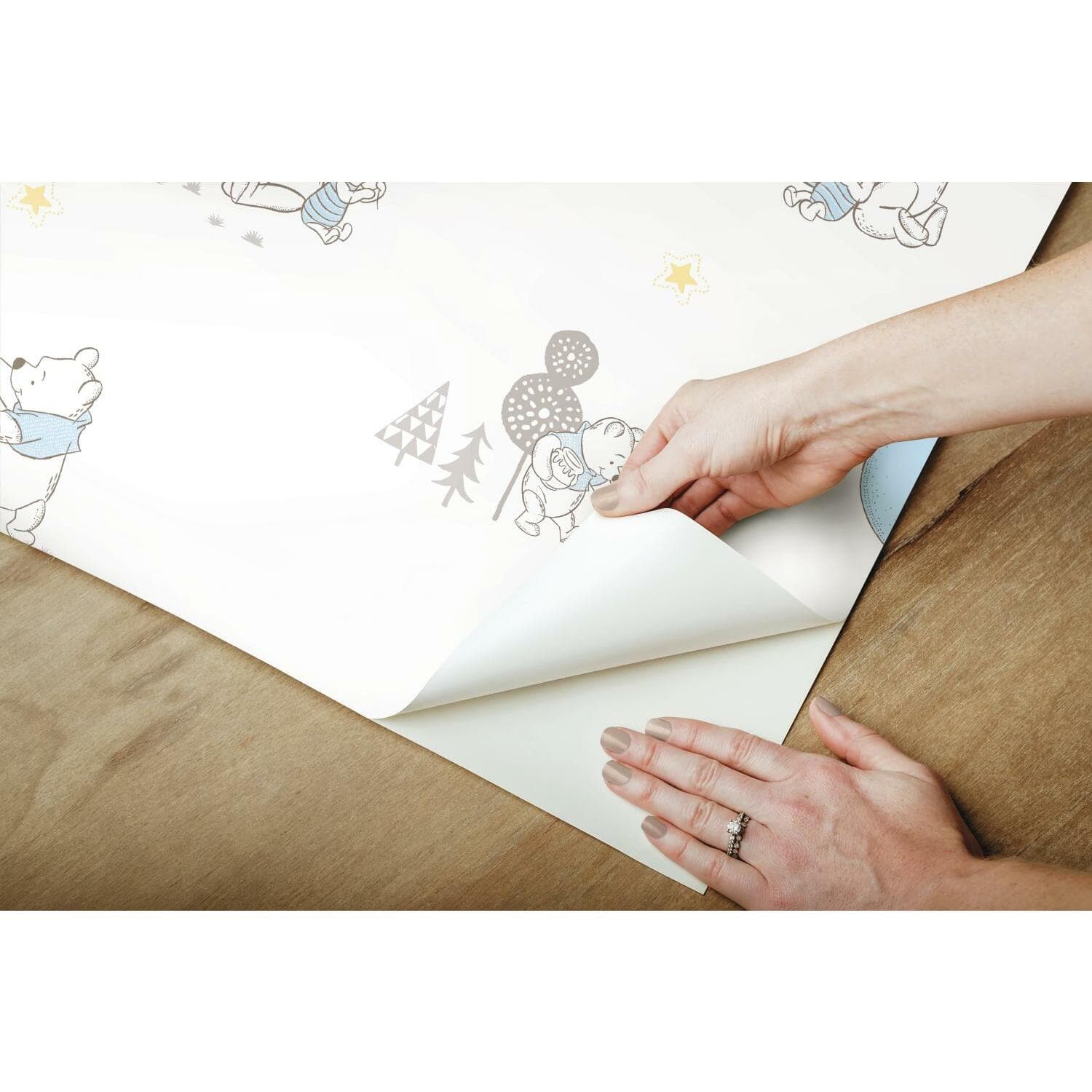 RoomMates Disney Winnie The Pooh Playmates Peel & Stick Wallpaper