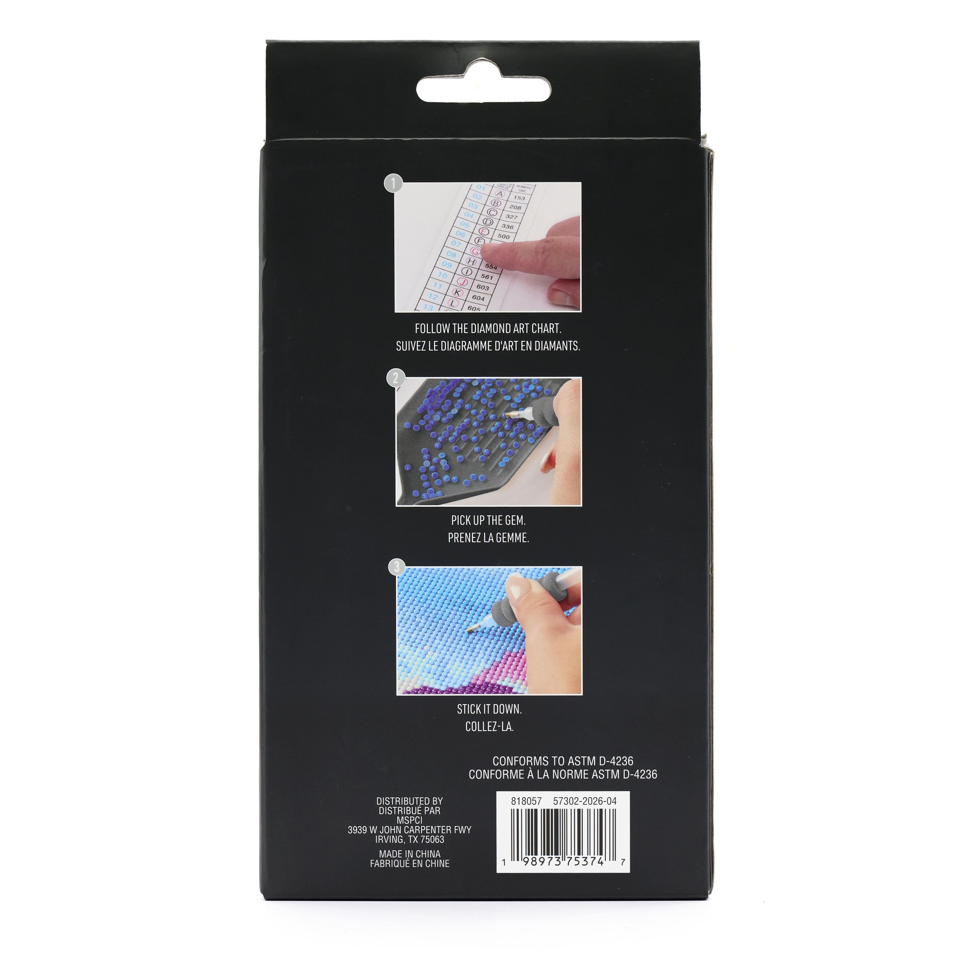 Smiling Dog Diamond Art Keychain Kit by Make Market®