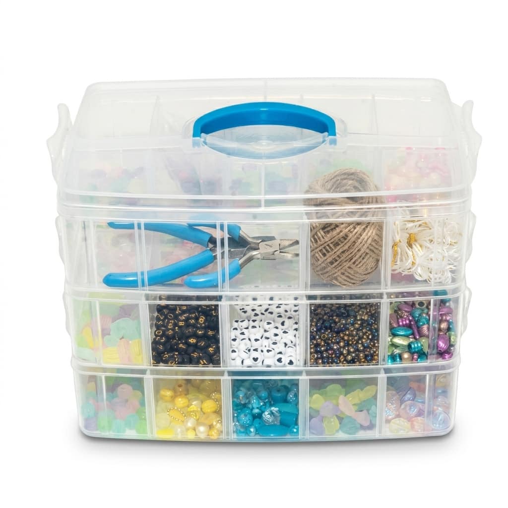 Adjustable Snap Box Jewelry Organizer by Bead Landing™