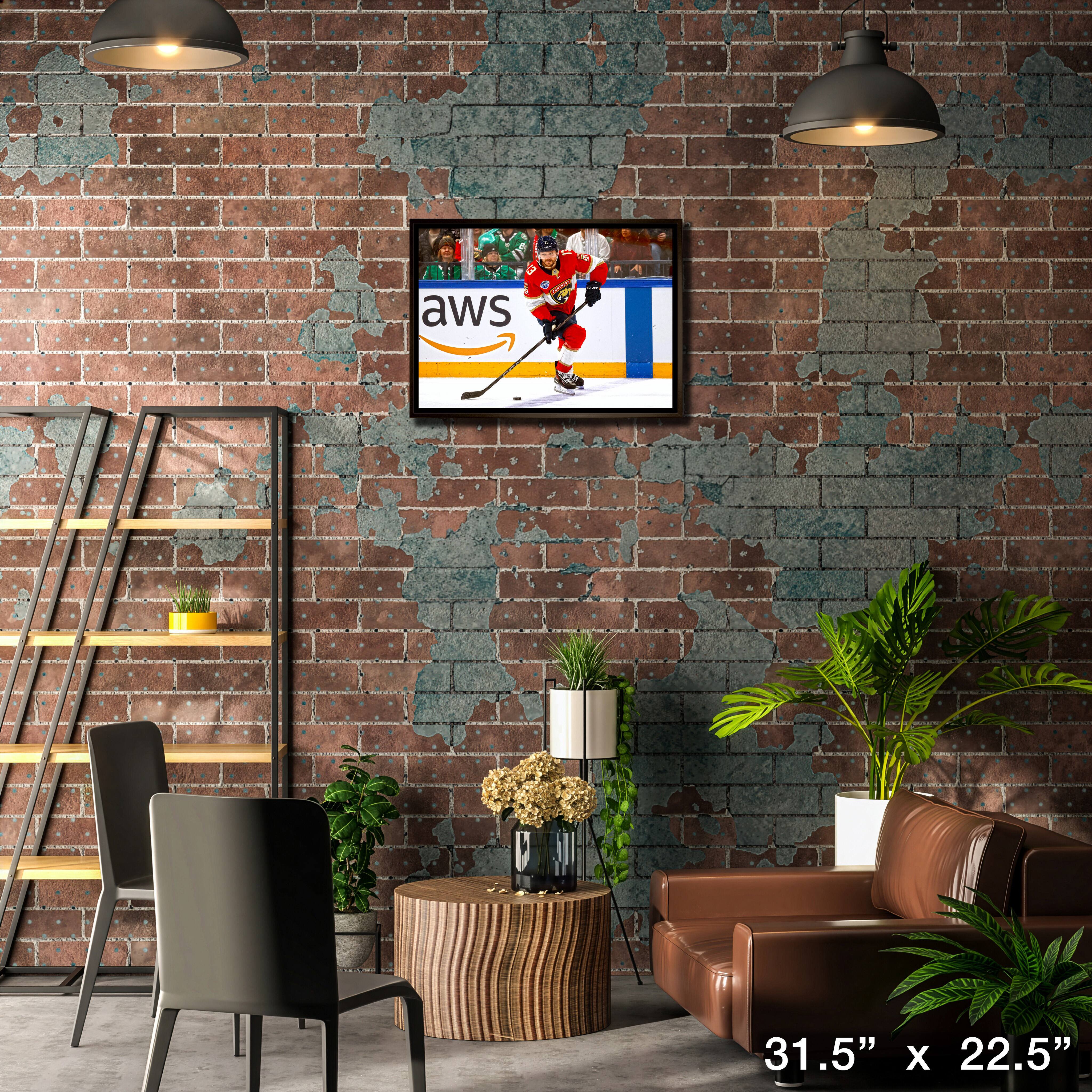 Sam Reinhart 20" x 29" Framed Canvas Florida Panthers 31.5" x 22.5"