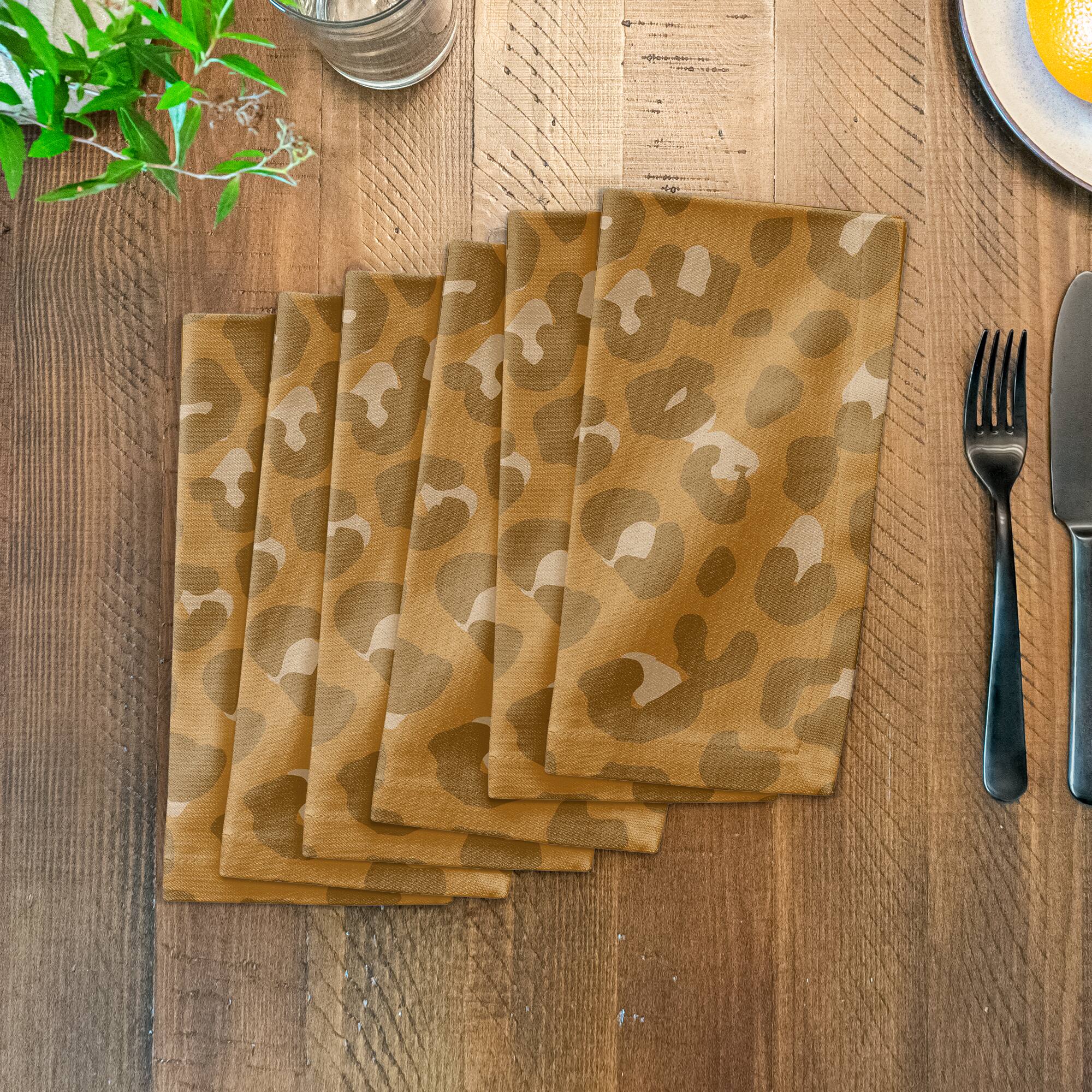 Leopard Cotton Twill Napkin