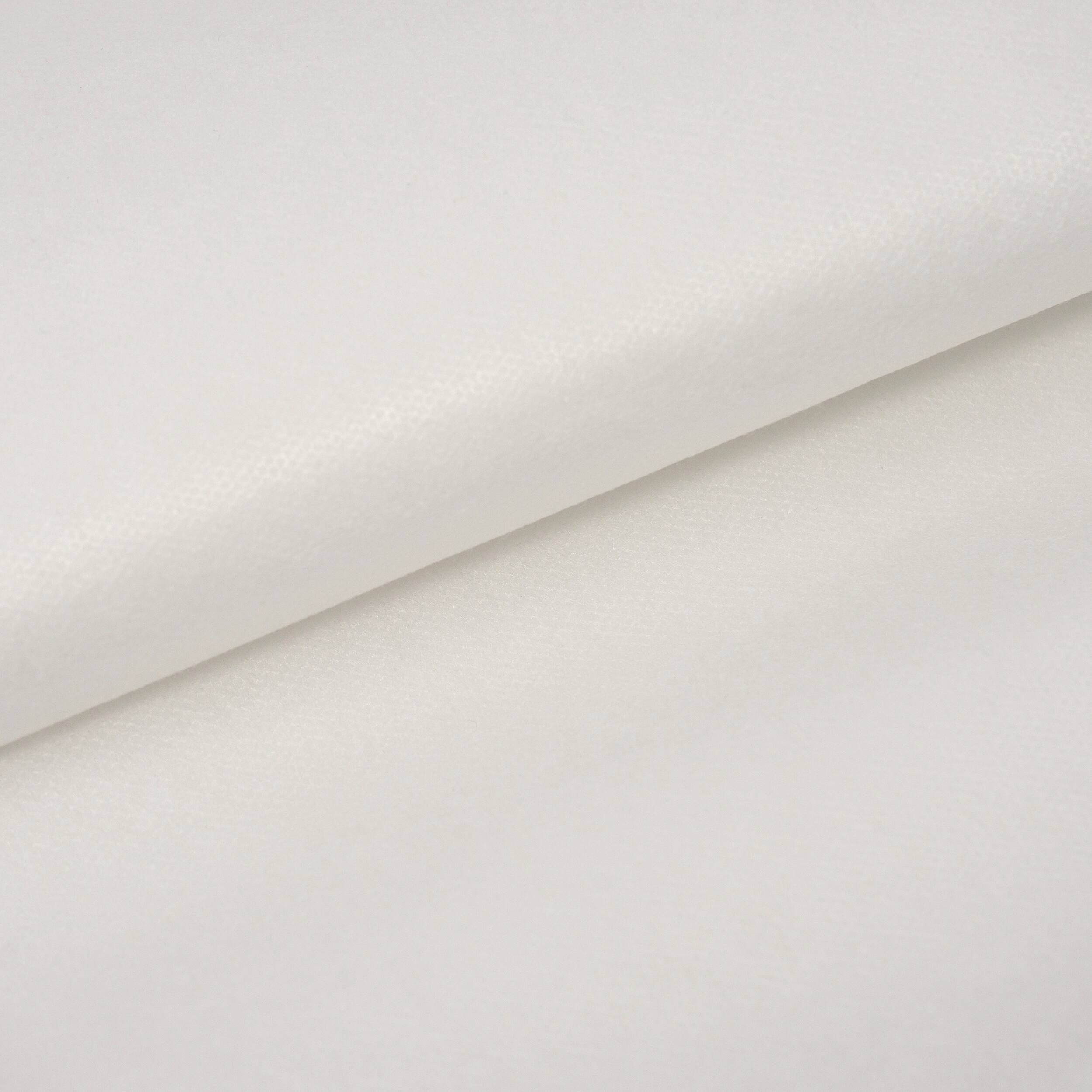 Roc-Lon White Fusible Midweight Interfacing Polyester Fabric