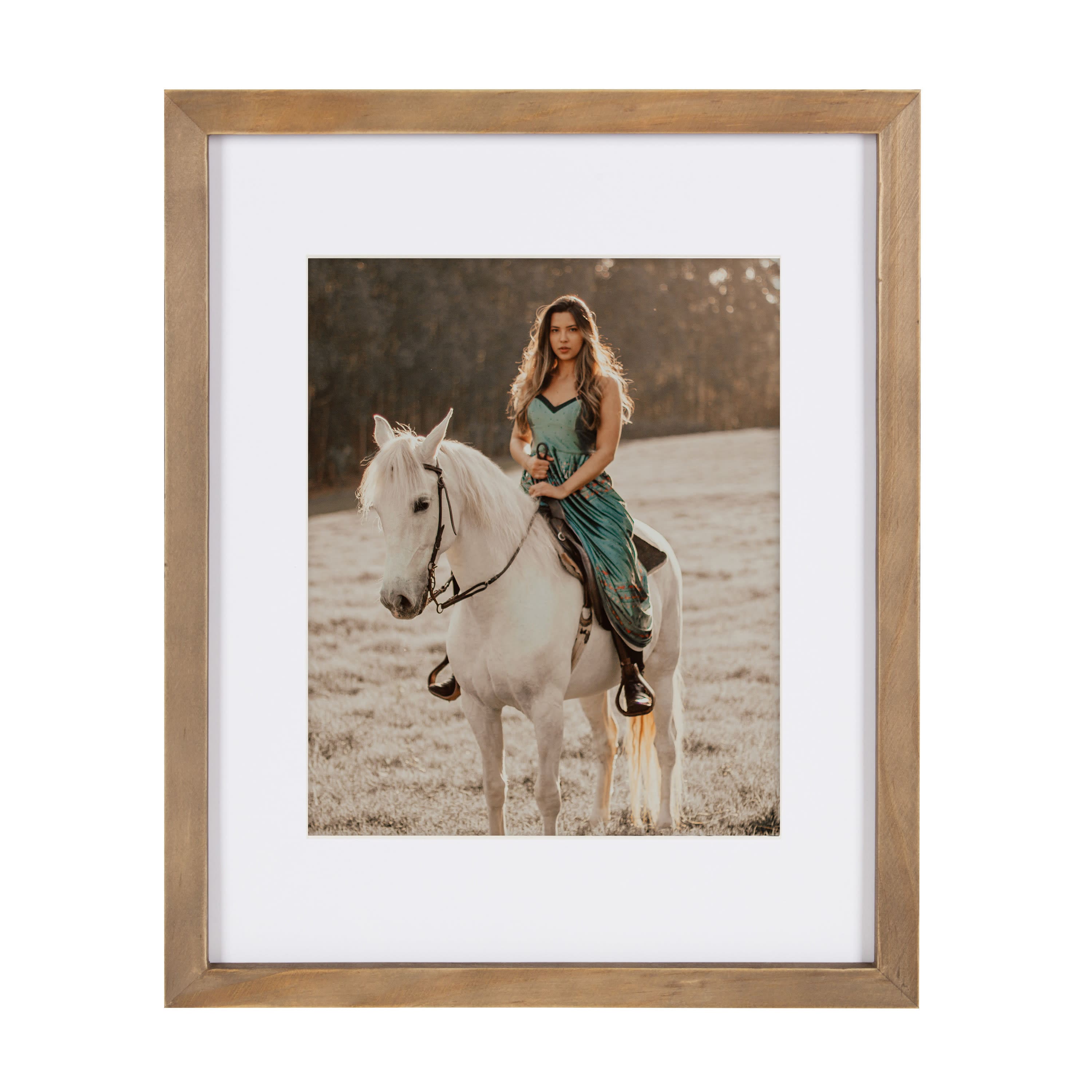 Kate and Laurel 11" x 14" Gallery Picture Wood Frame 8" x 10" with Mat, 4ct.