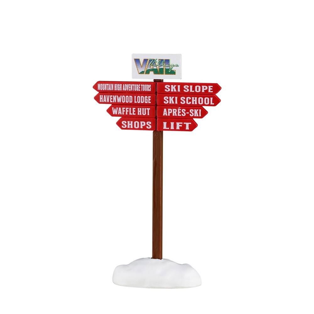 Lemax® Vail Village™ Ski Slope Sign