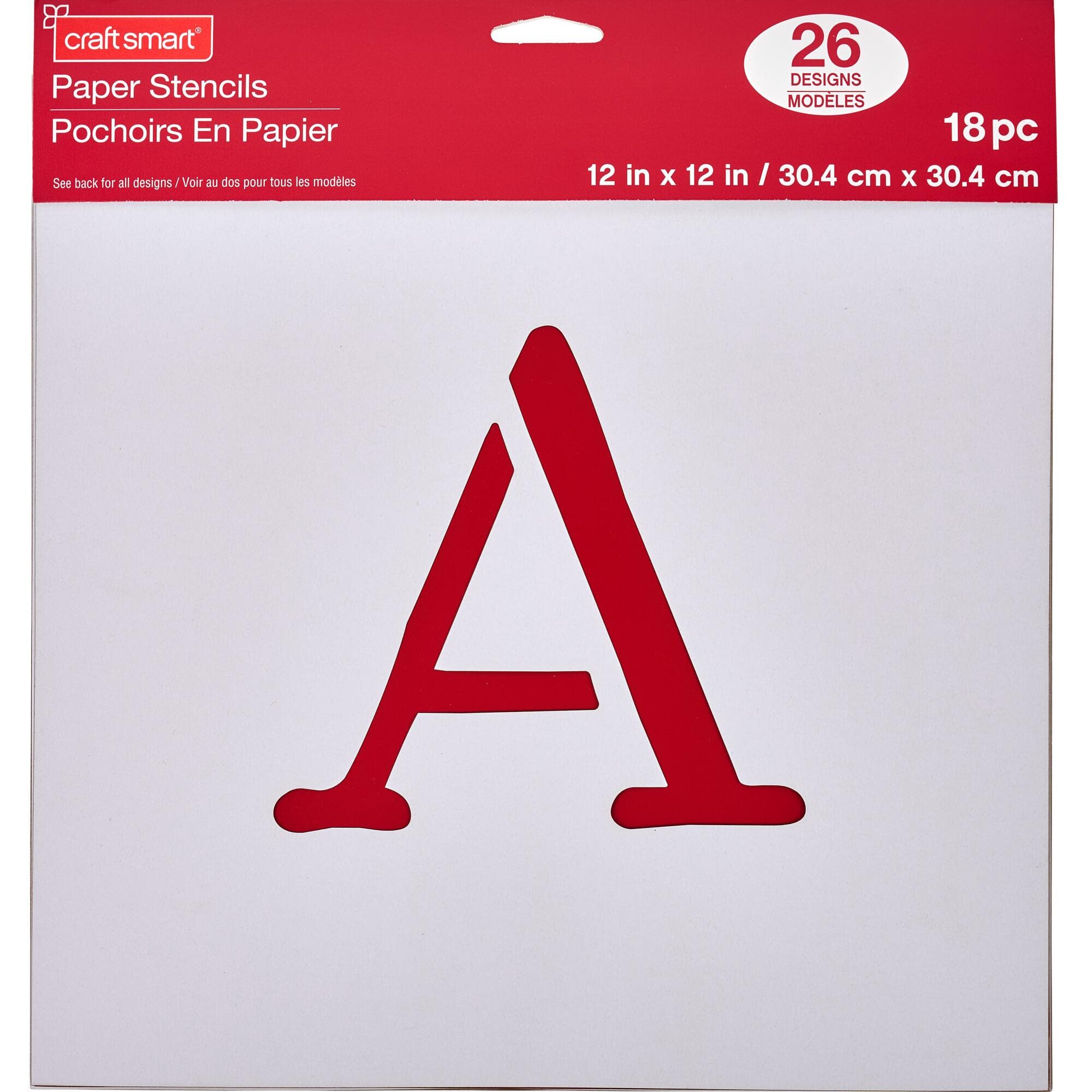Mega Alphabet Stencils, 12" x 12" by Craft Smart®