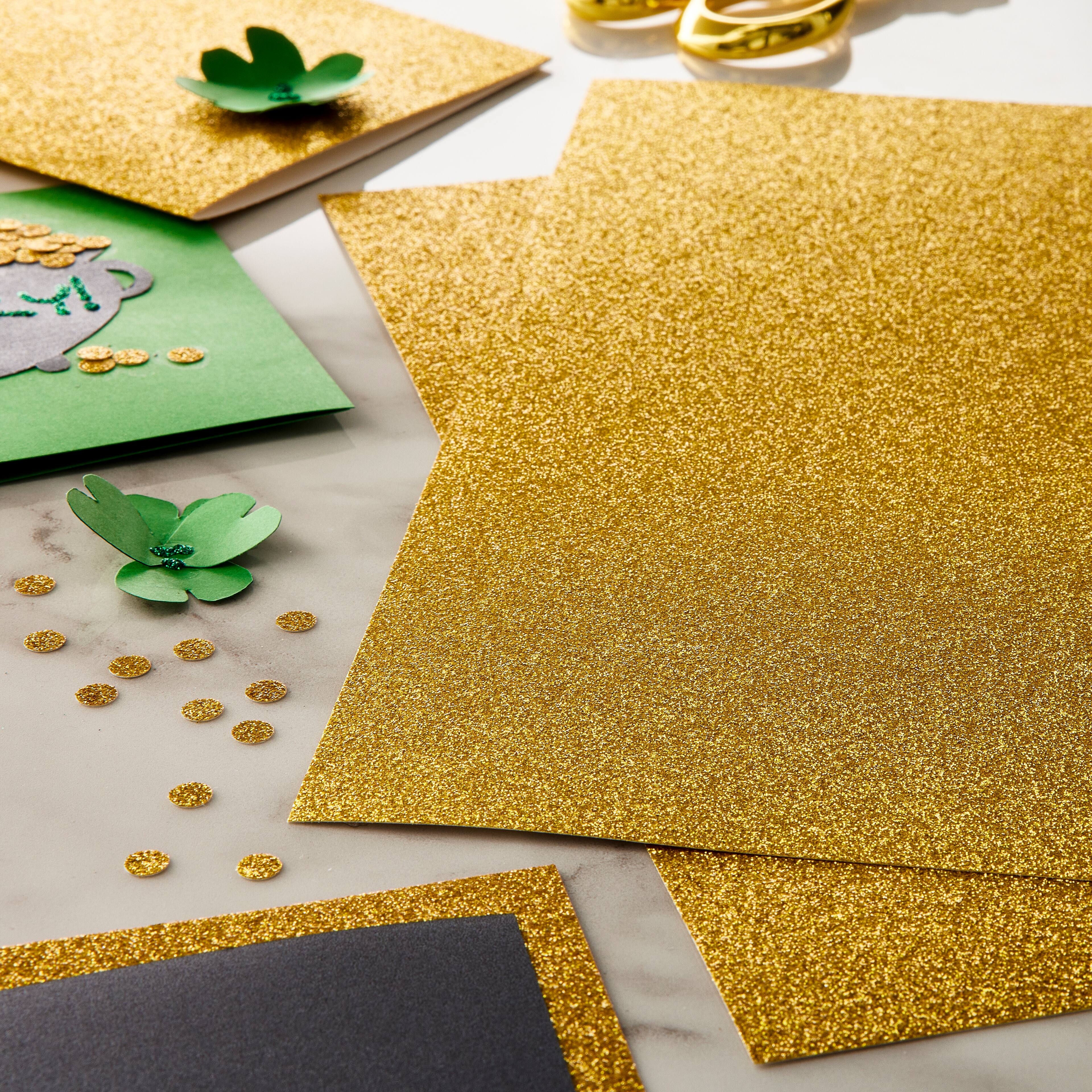6 Packs: 24 ct. (144 total) Glitter 12" x 12" Cardstock Paper by Recollections™