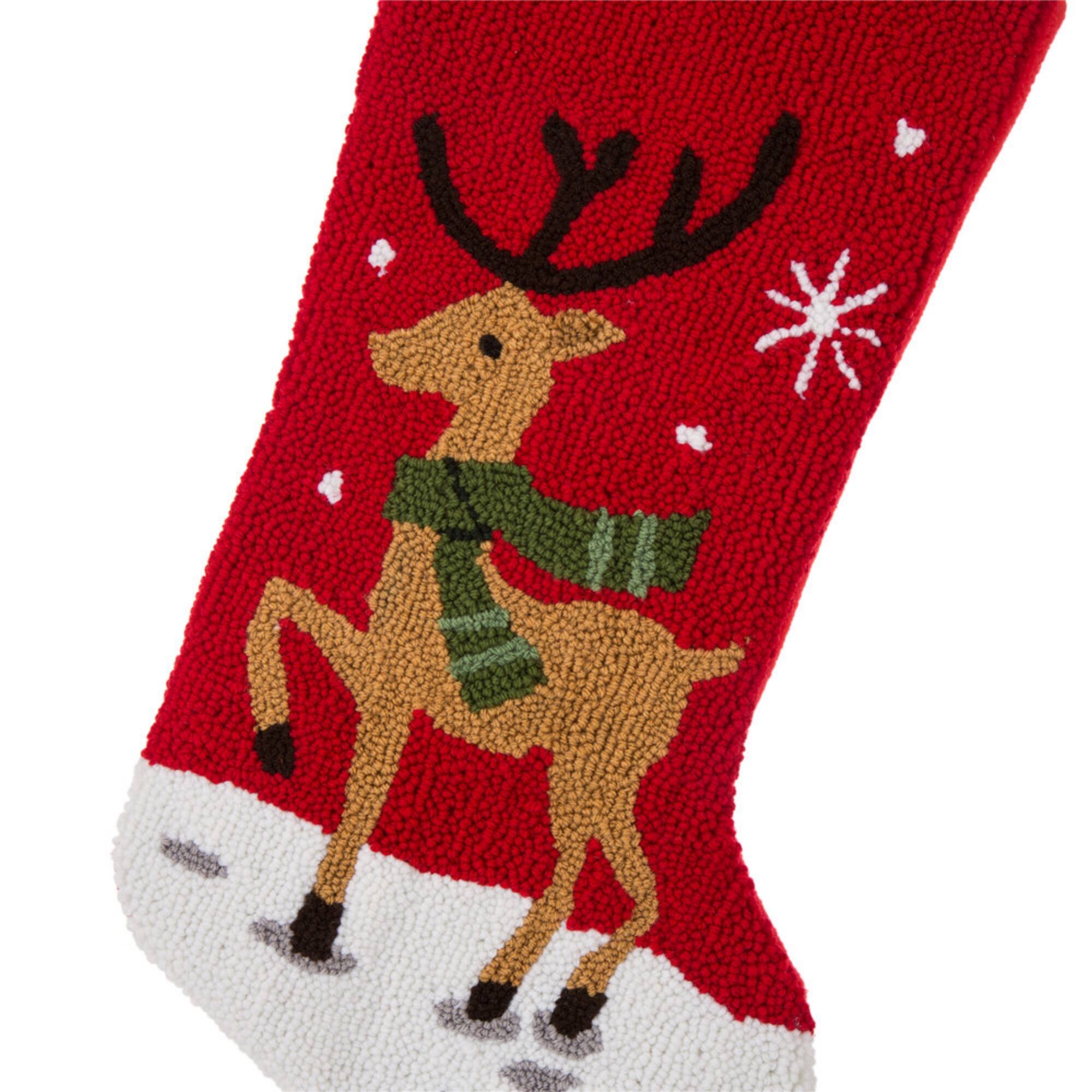 Glitzhome® 20" Red Reindeer Stockings, 2ct.