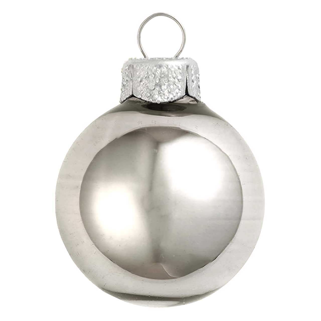 Whitehurst 40ct. 1.5" Shiny Glass Christmas Ornaments