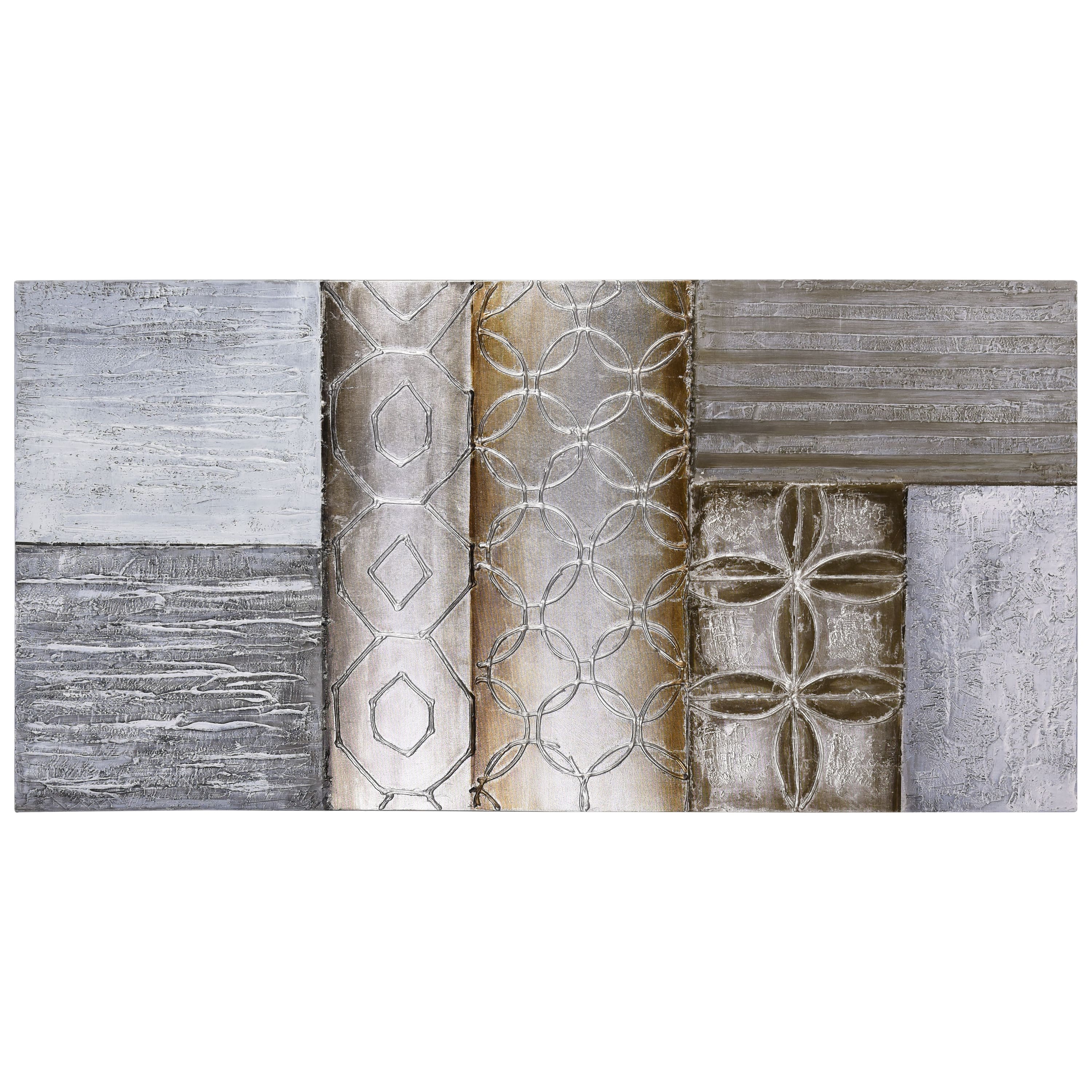 Empire Art Direct 30" x 60" Stacked I Textured & Metallic Hand Painted Canvas Wall Art