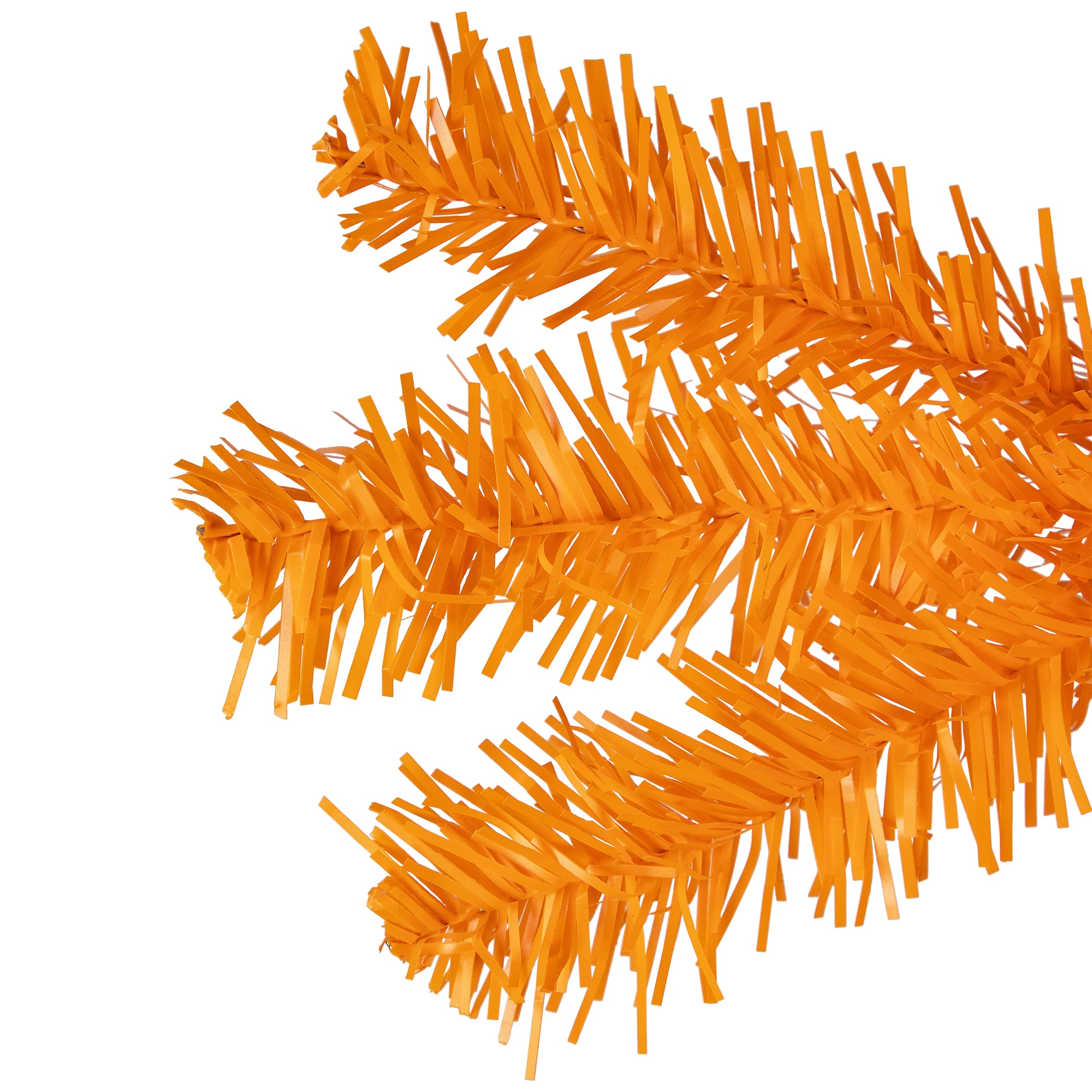 7ft. Pre-Lit Medium Orange Pine Artificial Christmas Tree, Clear Lights