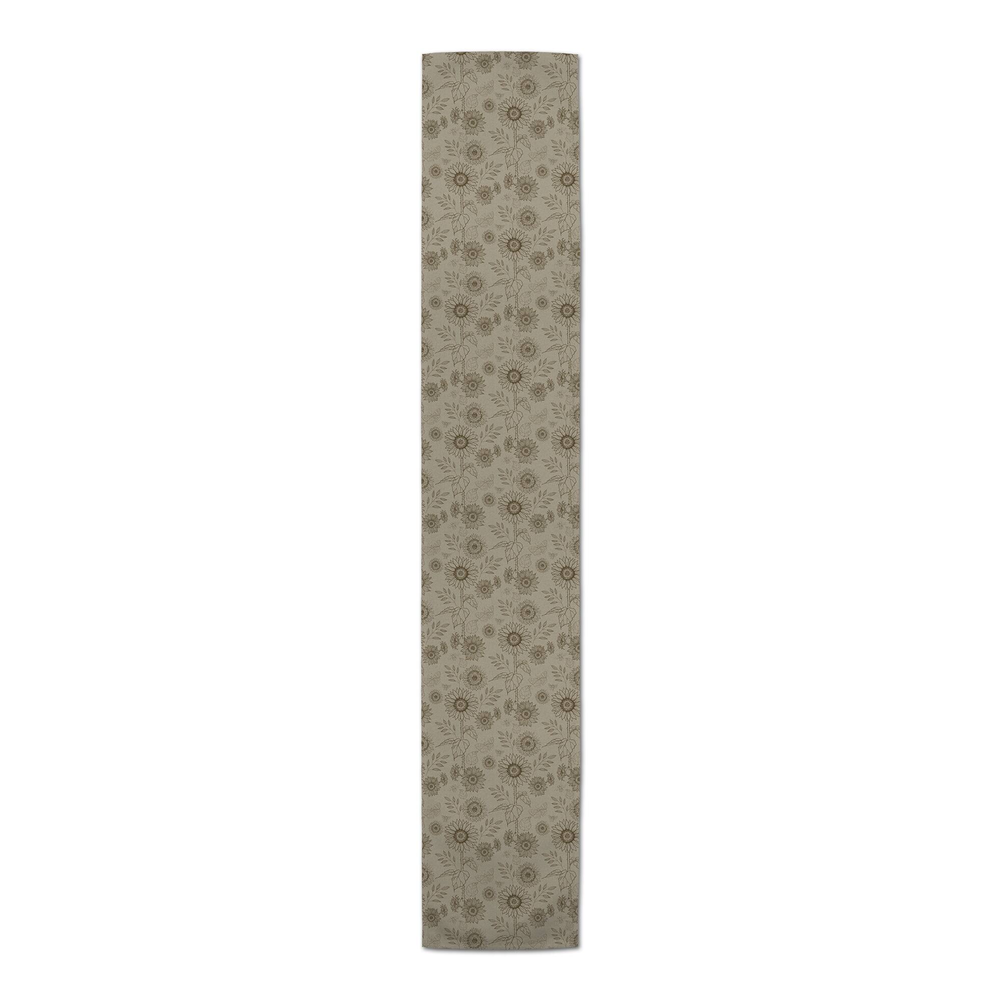 Sunflower Icons Cotton Twill Runner