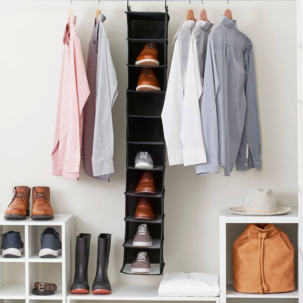 Household Essentials 10 Shelf Hanging Closet Organizer