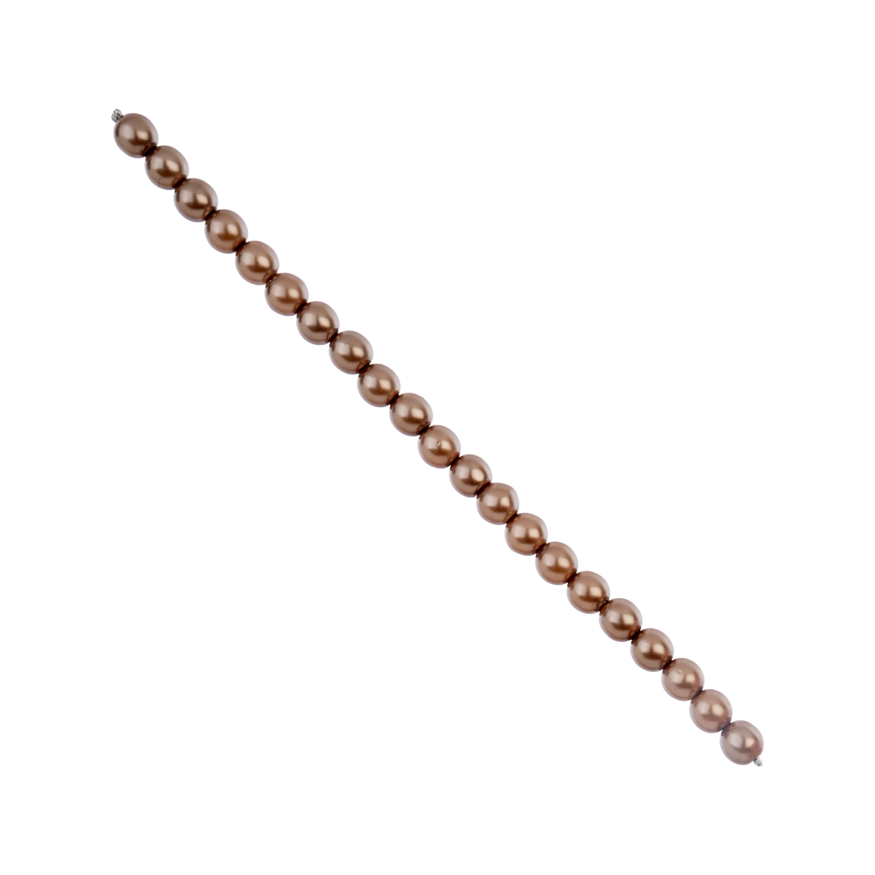6mm Round Pearl Czech Glass Beads