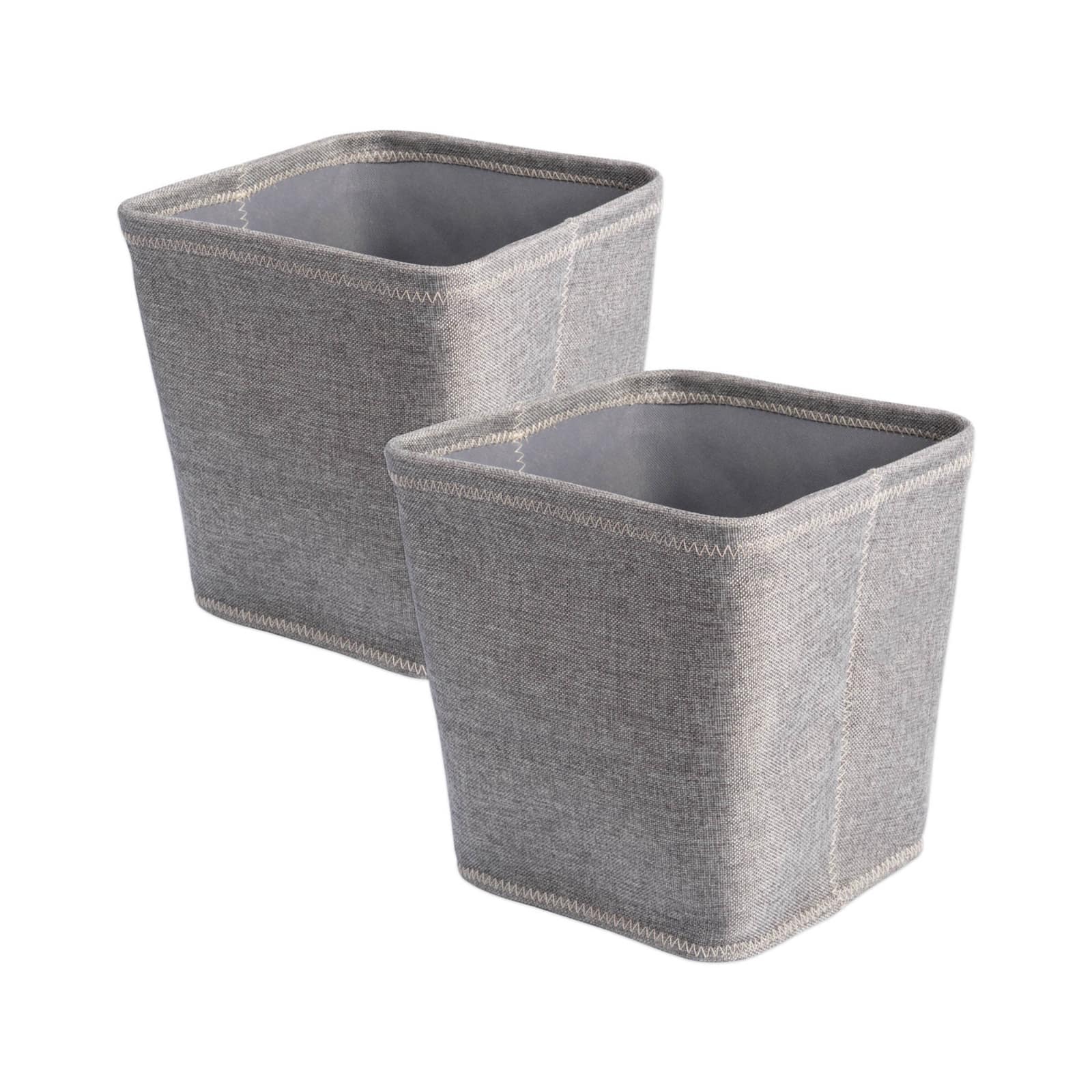 DII® 11" Zig Zag Stitch Trapezoid Fabric Bins, 2ct.