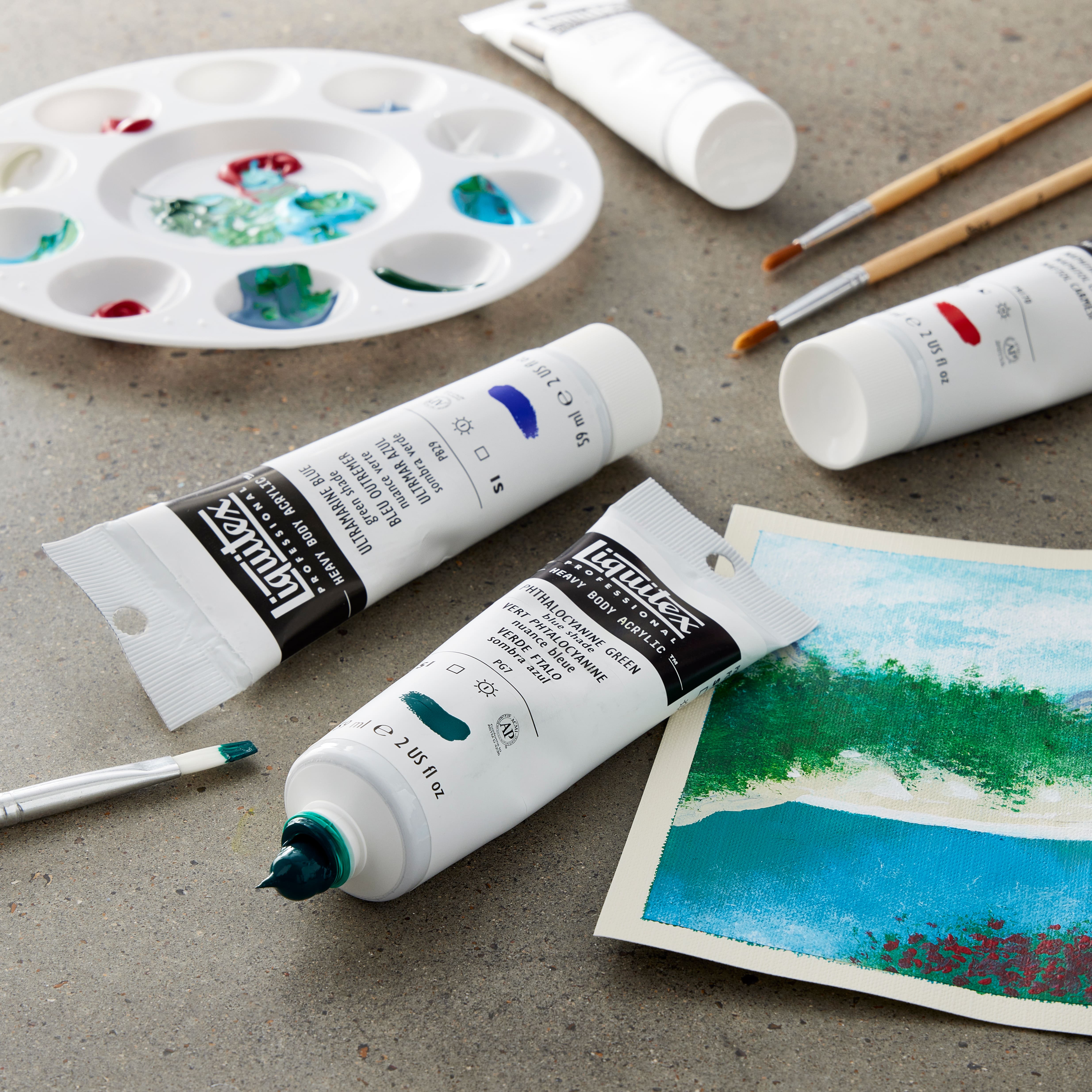 Ensemble de 6 peintures acrylique à haute viscosité classiques Heavy Body Acrylic de Liquitex