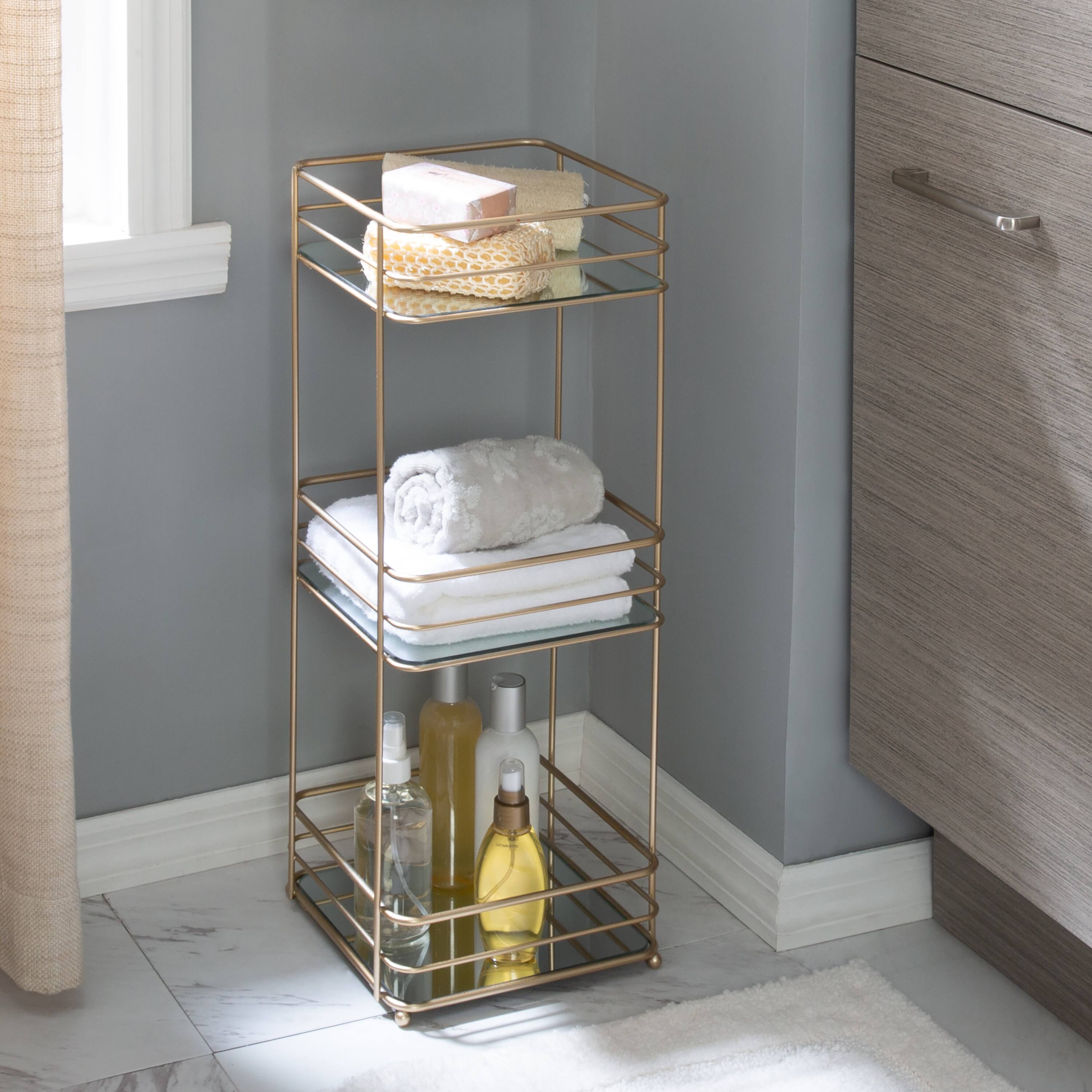Elle Décor Satin Gold Tiered Spa Tower