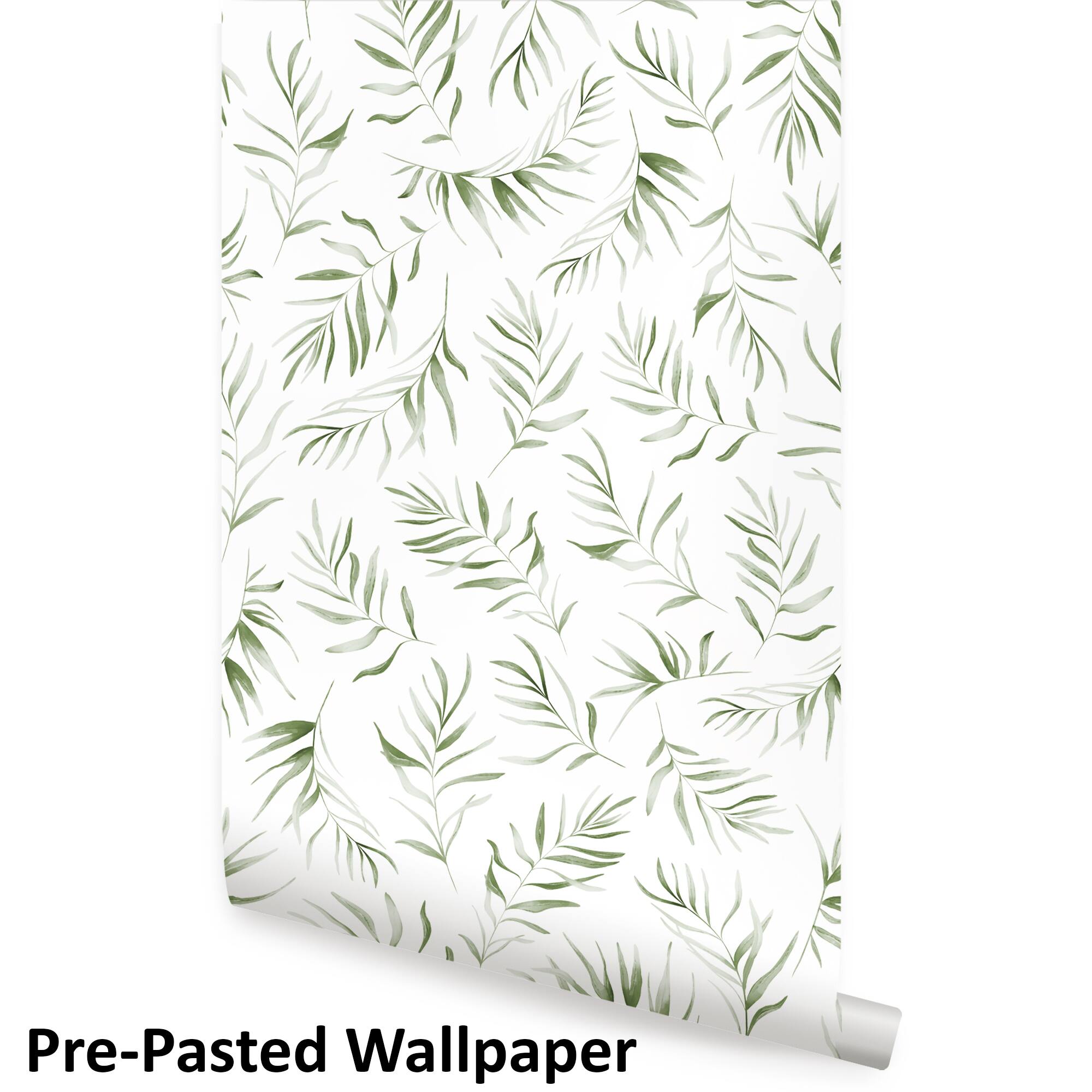 Simple Shapes Tropical Breeze Palm Pre-Pasted Wallpaper Rolls, 2ct.
