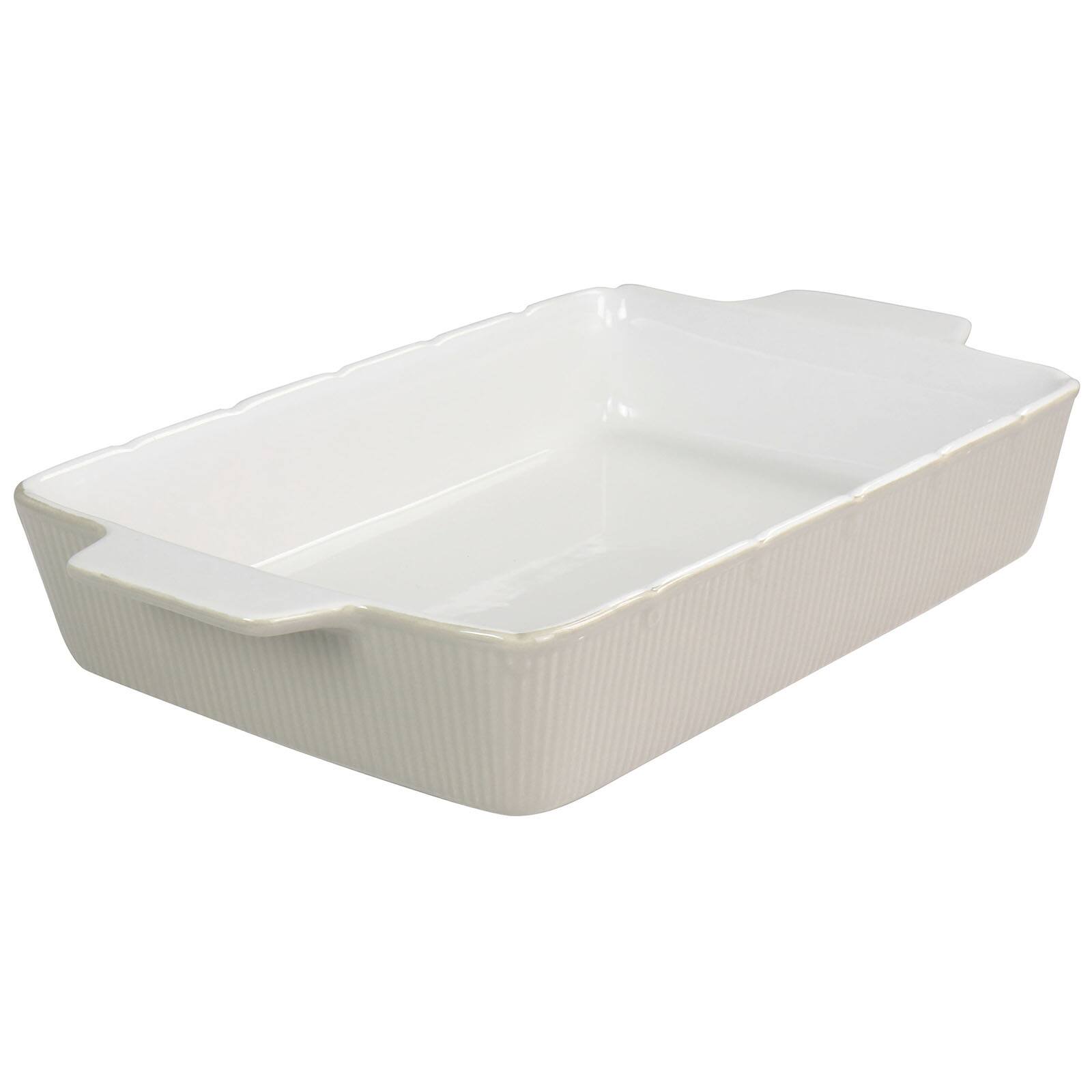 Martha Stewart Taupe Ceramic Rectangular Baker Set