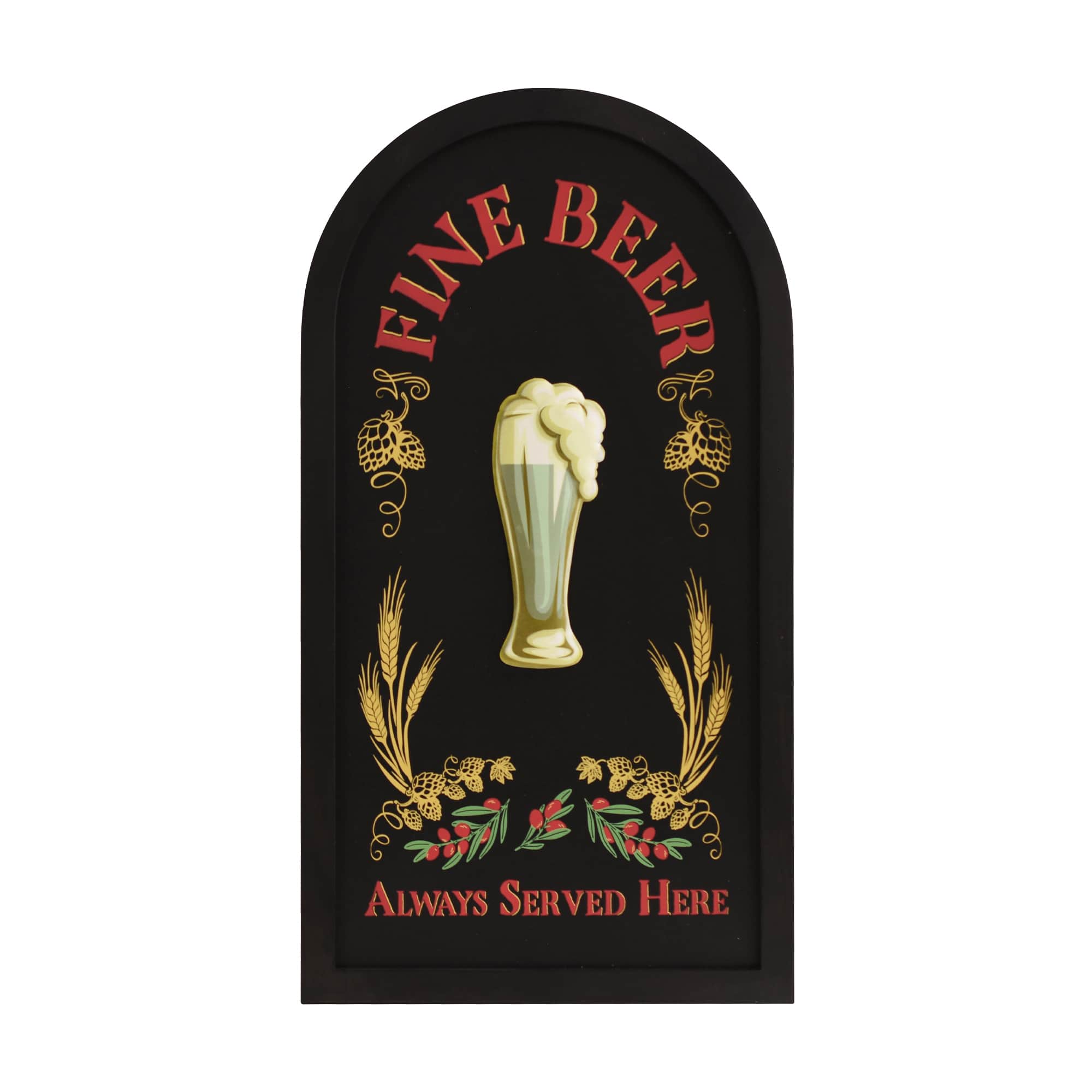 American Art Decor 14" x 26" Fine Beer Bar Sign Vintage Pub Wall Décor