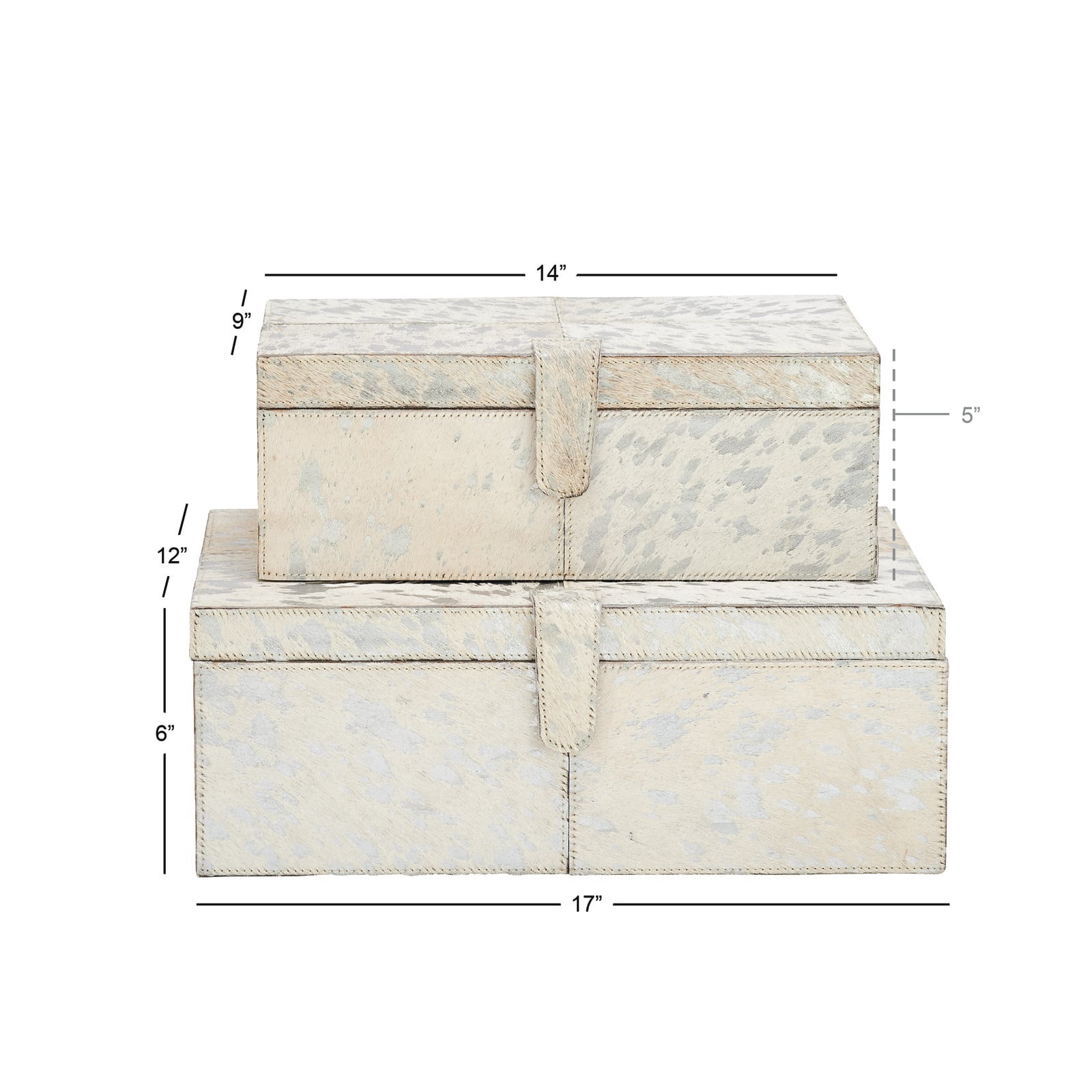 Silver Leather Glam Box Set