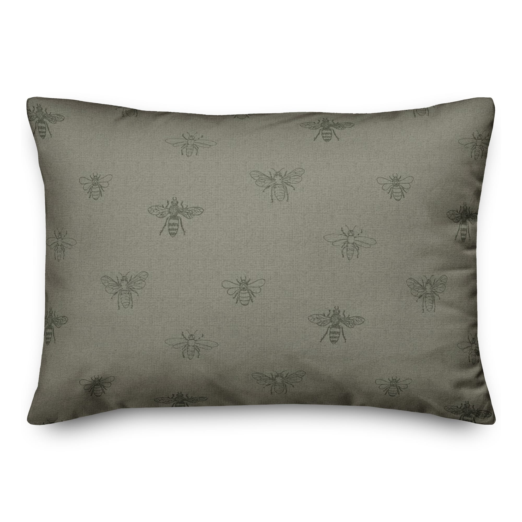 Bee Pattern Throw Pillow
