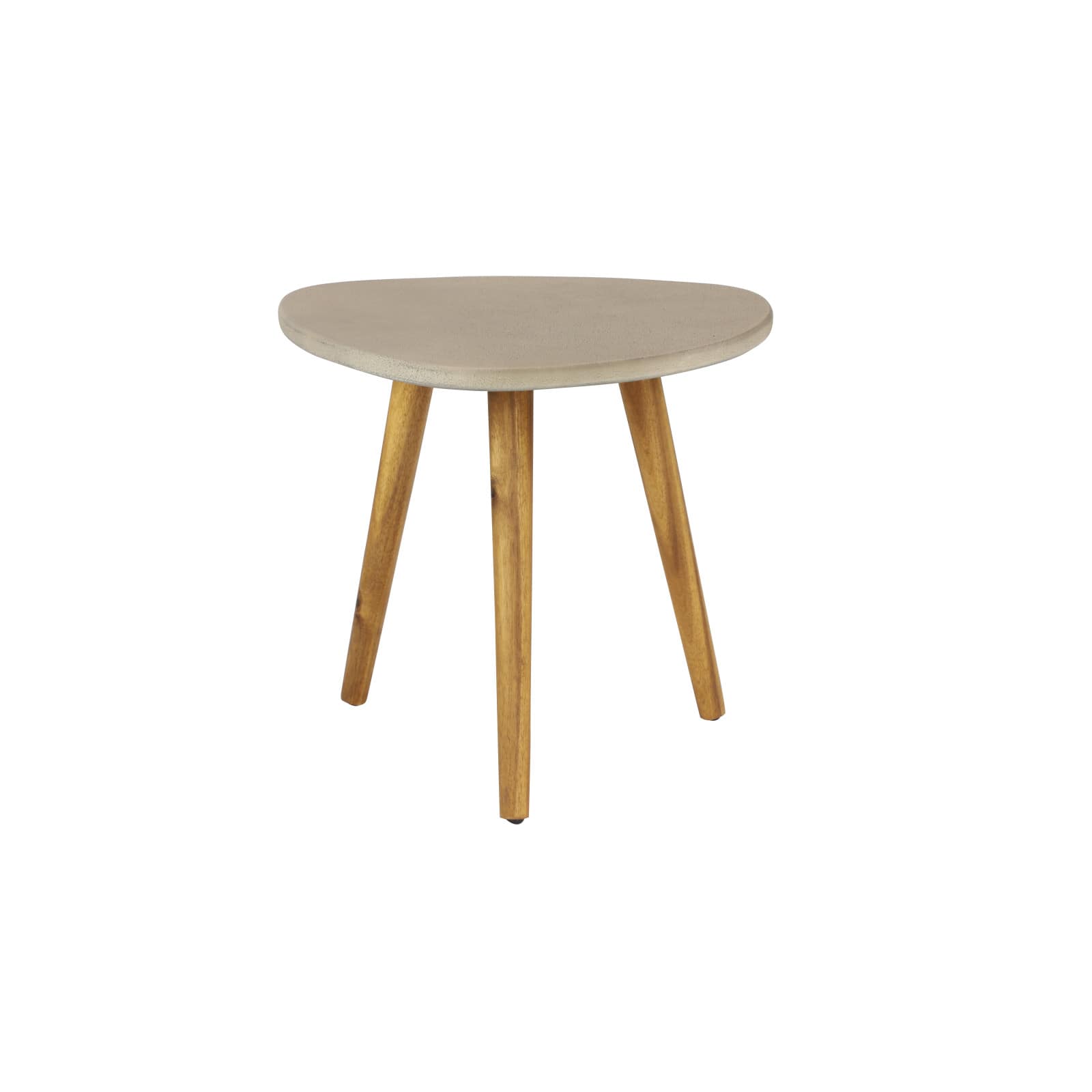 20" Gray Modern Outdoor Accent Table