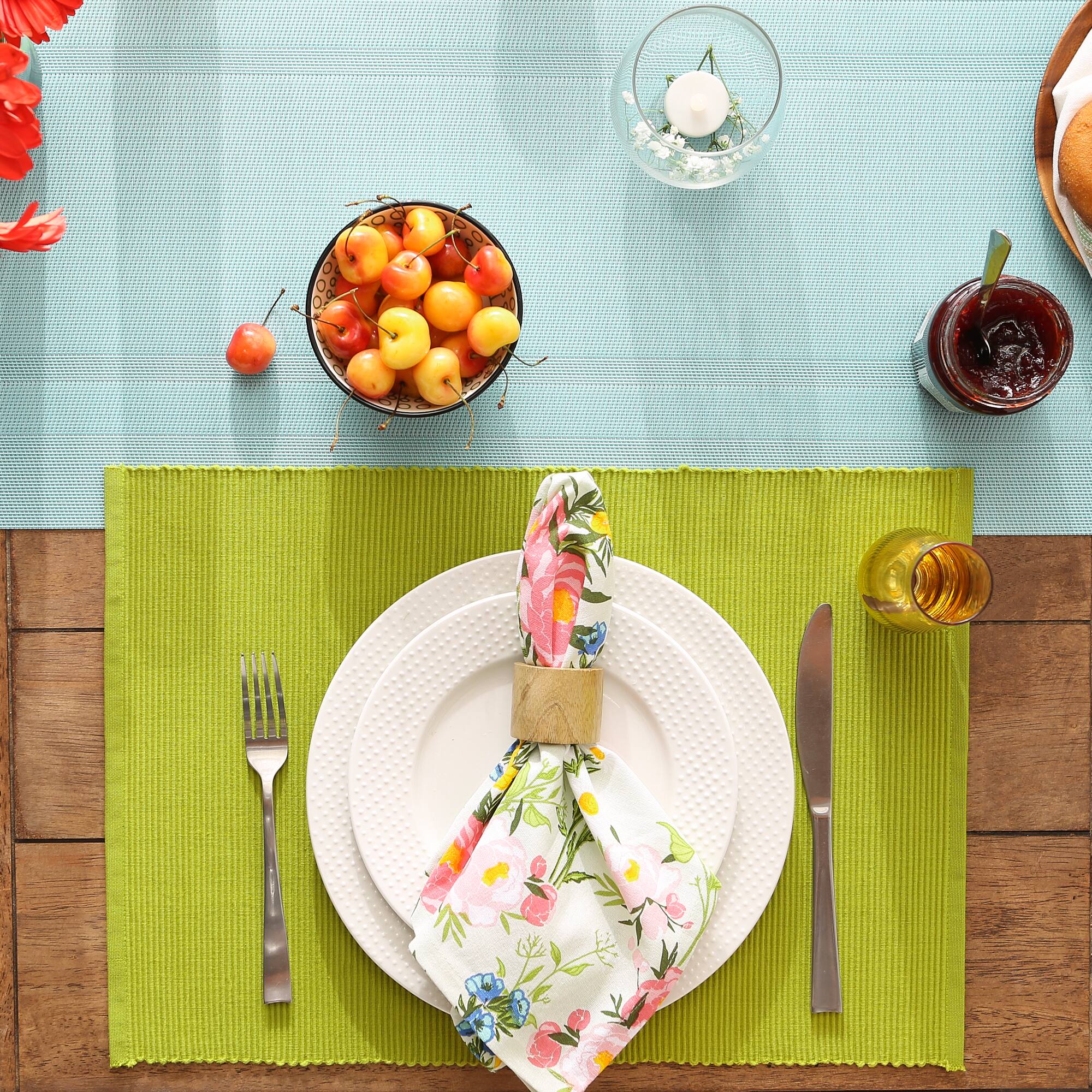 DII® Ribbed Cotton Placemats, 6ct.