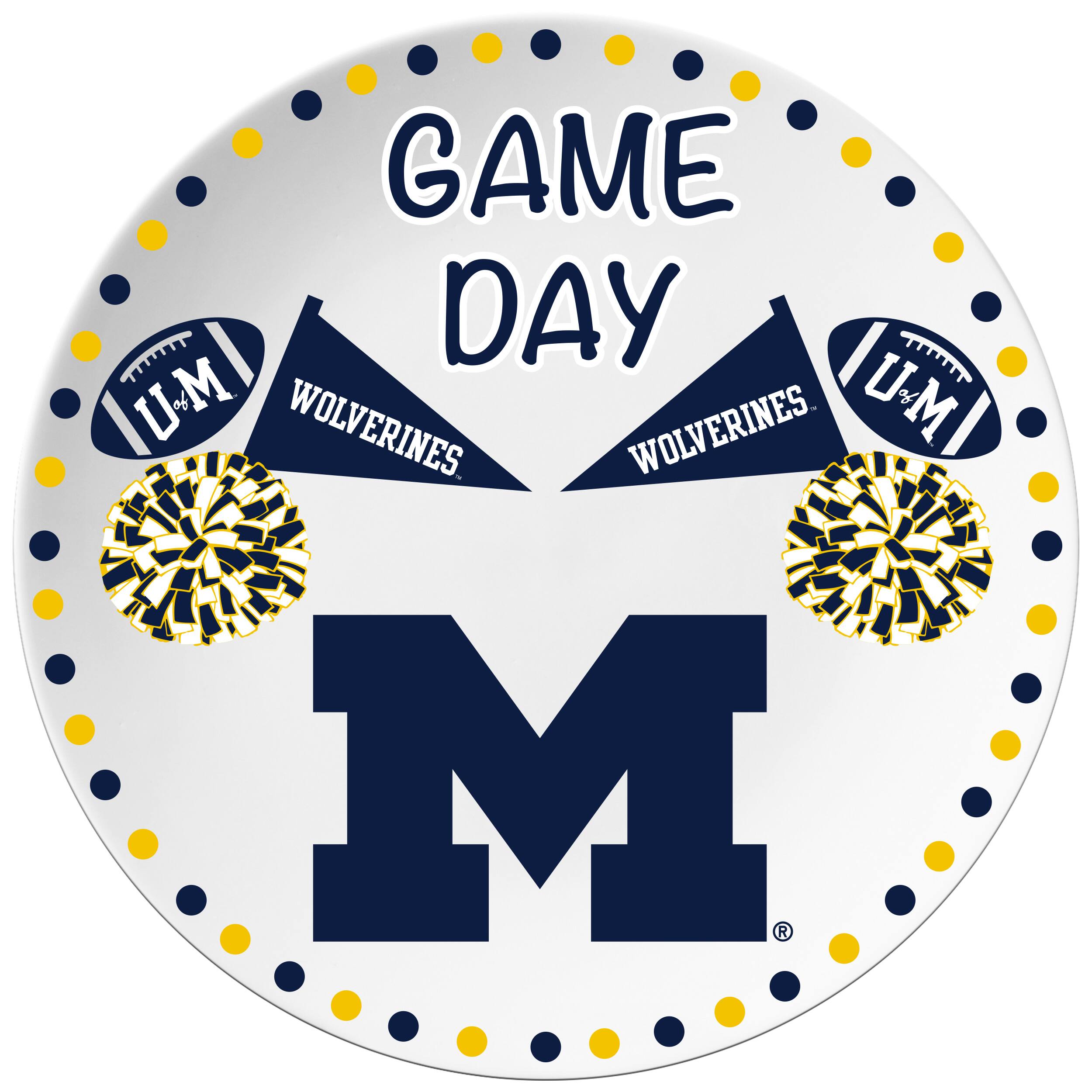 The Memory Company 10" NCAA Game Day Round Plate