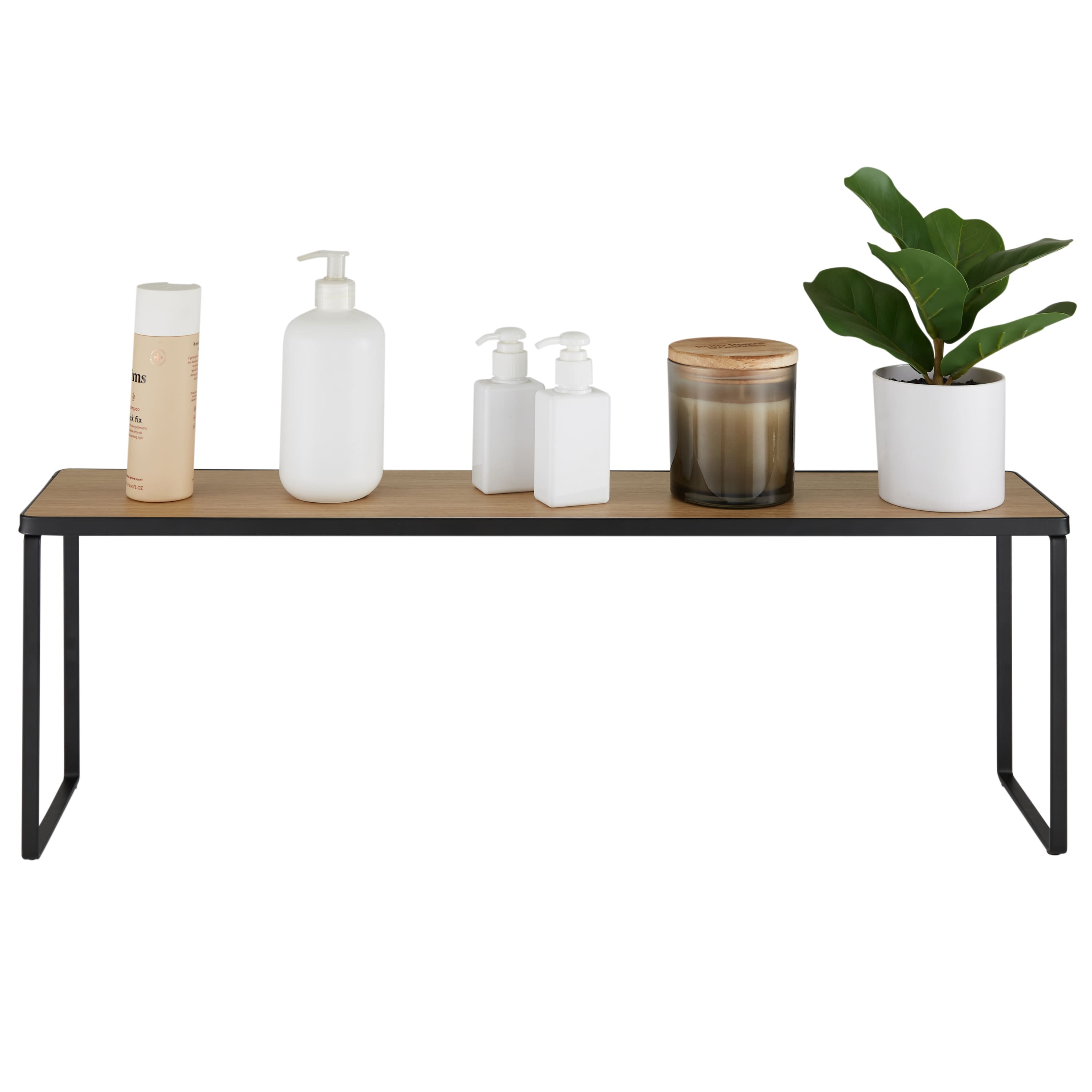Organize It All Matte Black Over the Sink Shelf