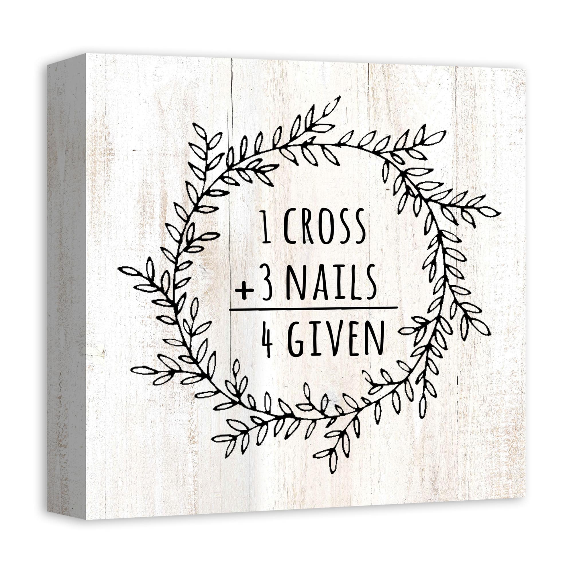 Easter Math Wreath Canvas Wall Art