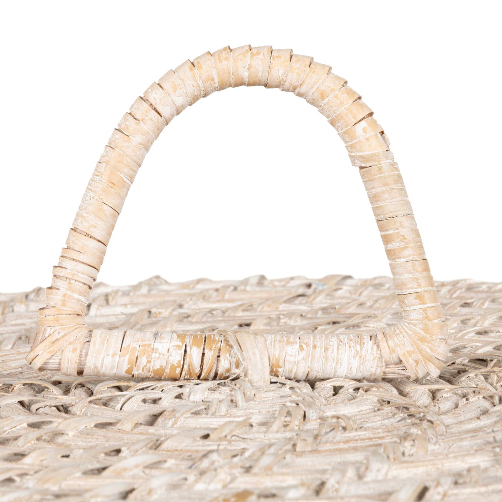 Hello Honey® Whitewashed Rattan Basket with Lids Set