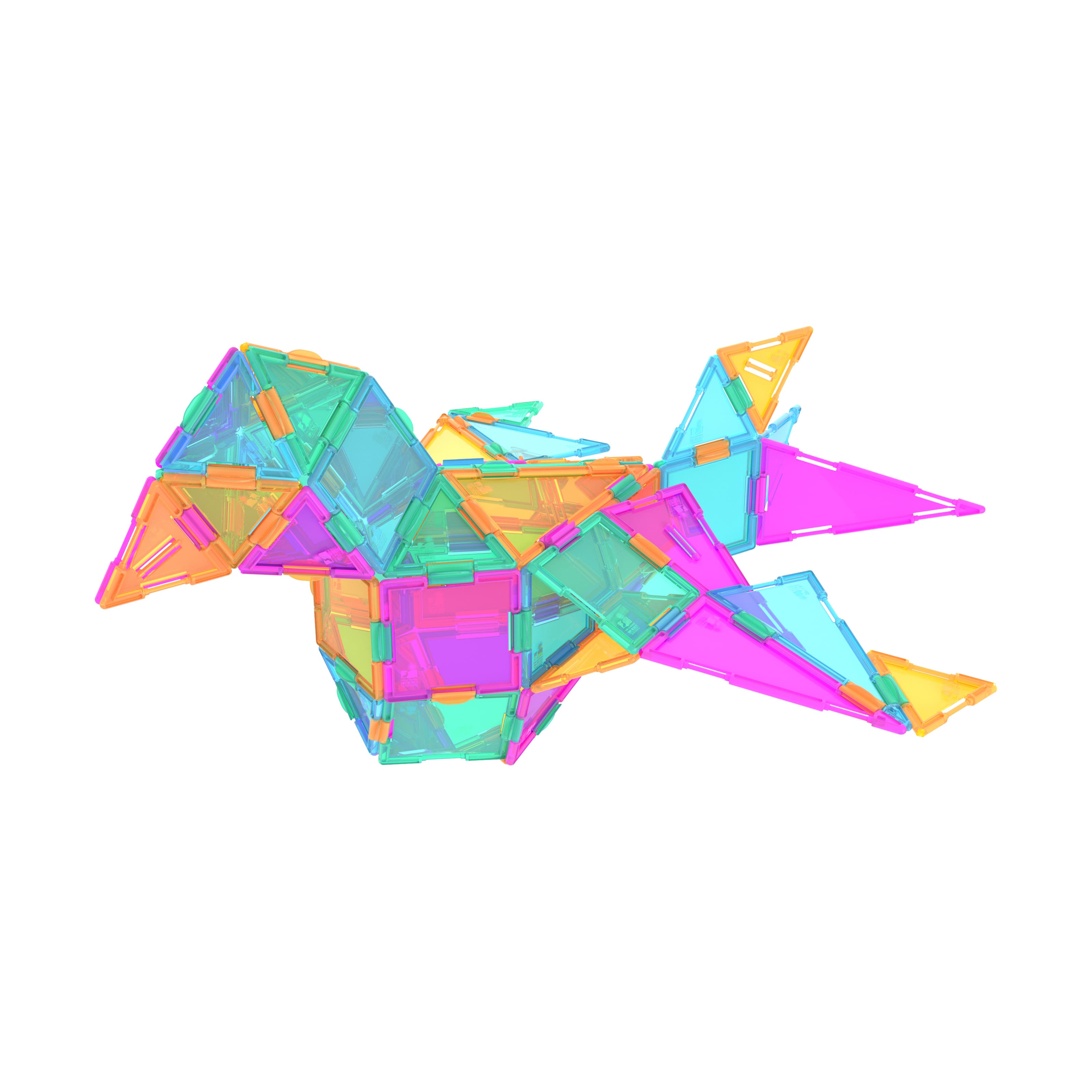 Techno Tiles - Geometric Snap & Build Tiles: Pastel Colors: 240+ Pcs