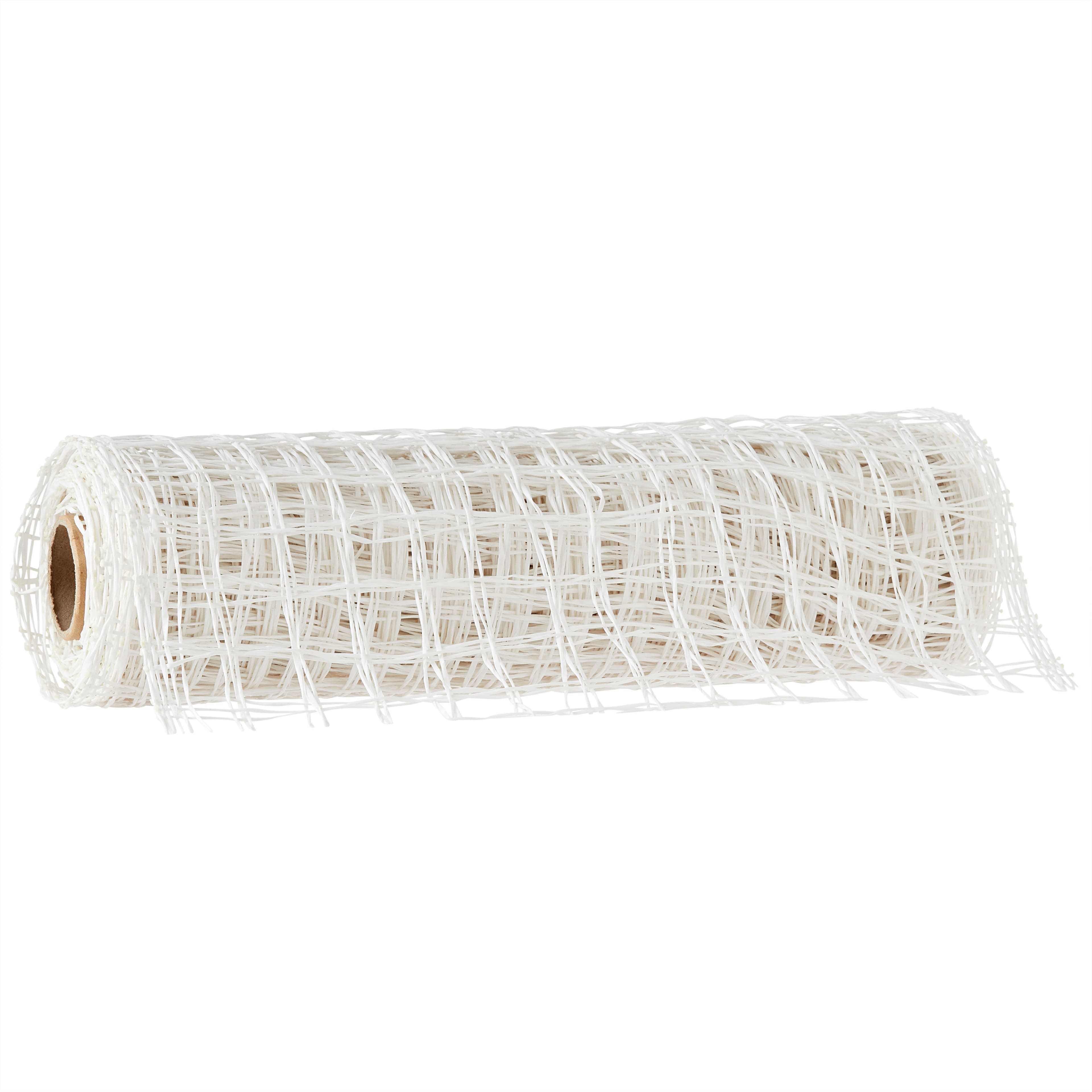 10" x 19ft. White Check Poly Burlap Mesh by Celebrate It™