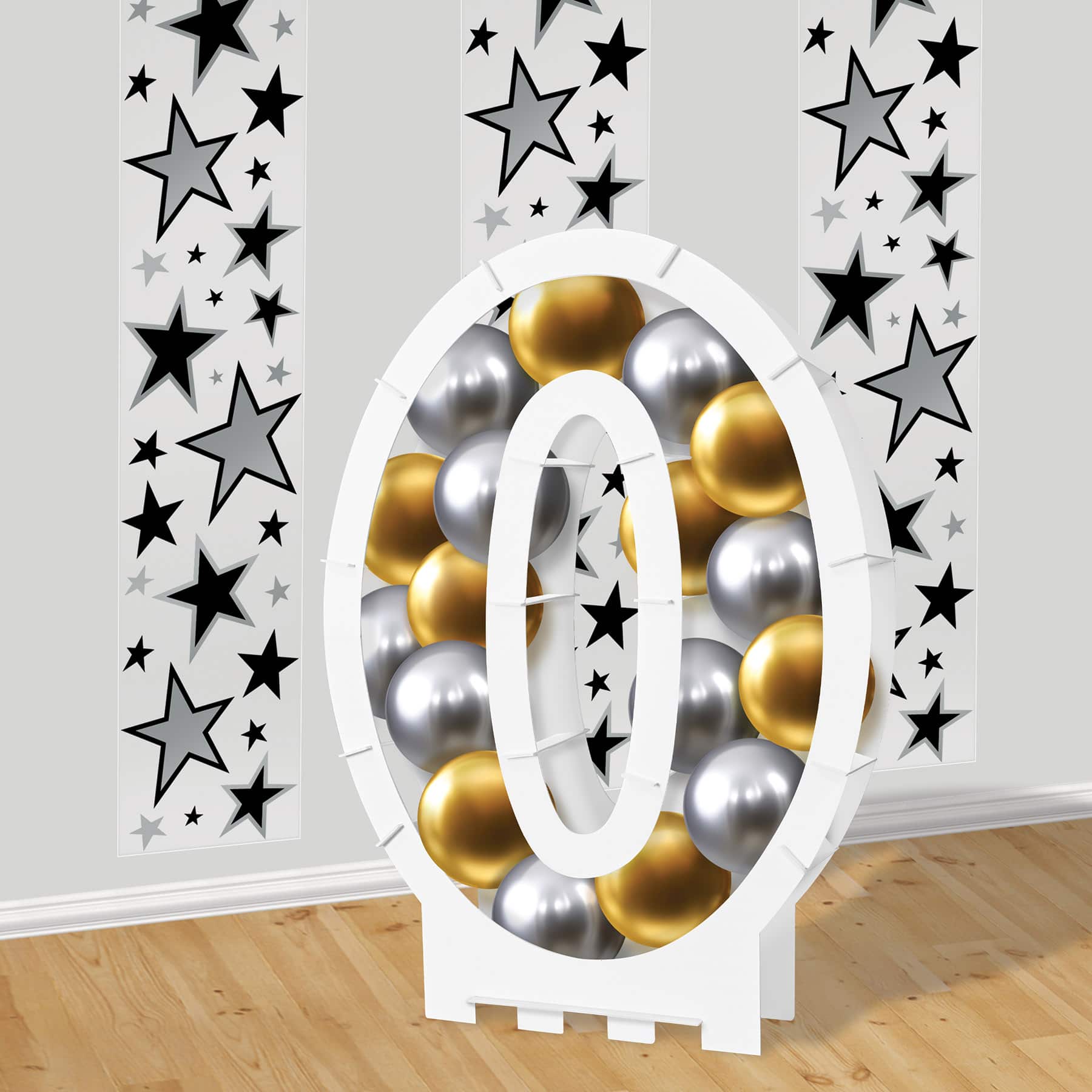 Beistle 32" White Balloon Mosaic Number Frame