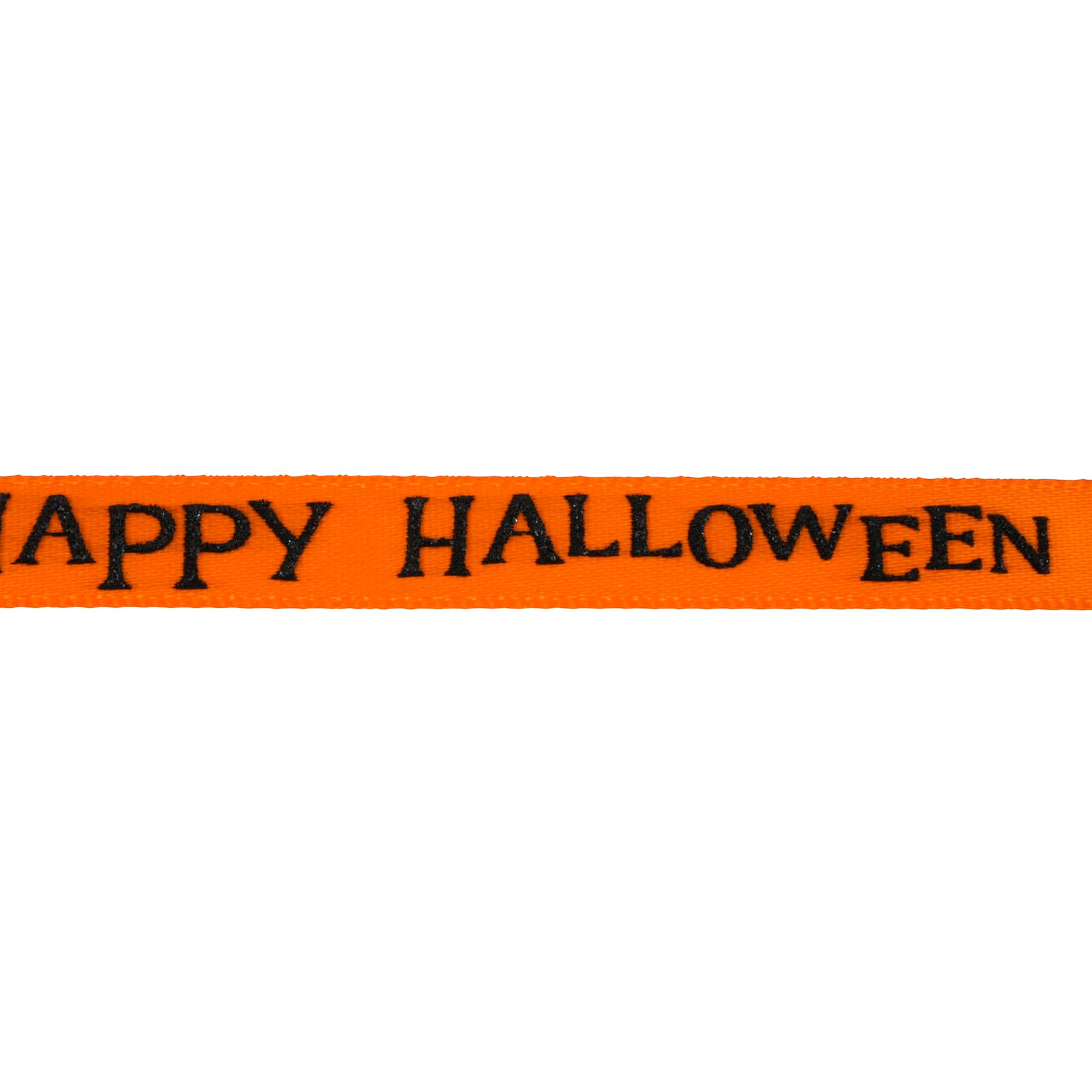 3/8" x 4yd. Orange & Black Happy Halloween Ribbon by Celebrate It®