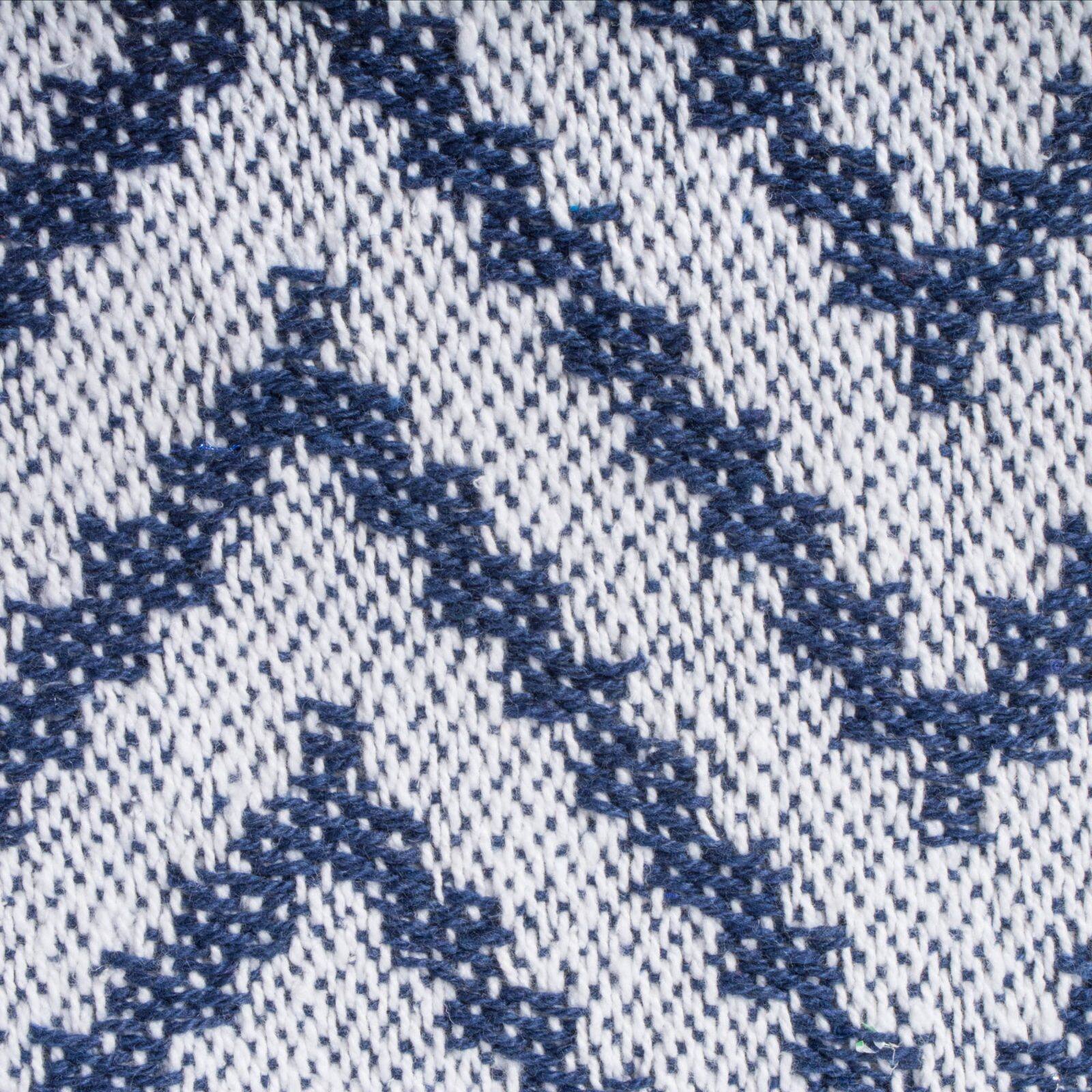 DII® Nautical Blue Large Chevron Throw