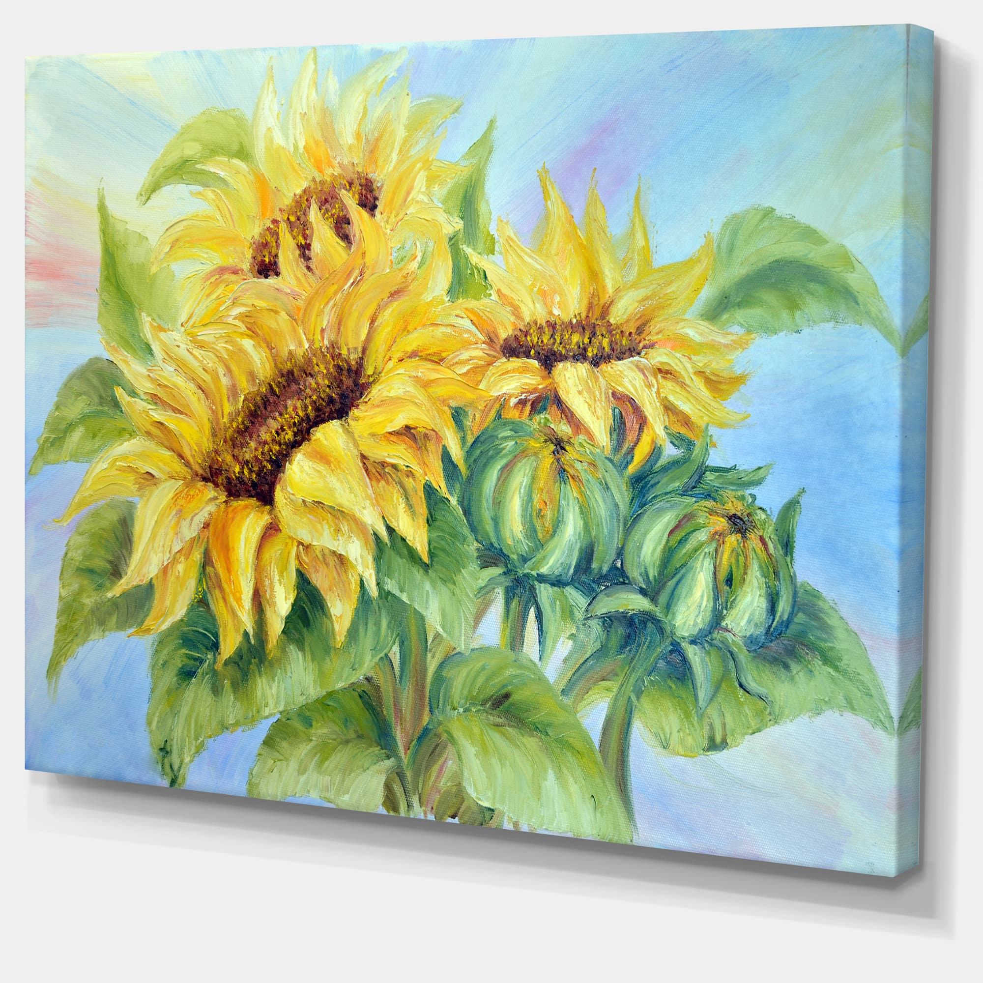 Designart - Three Sunflowers