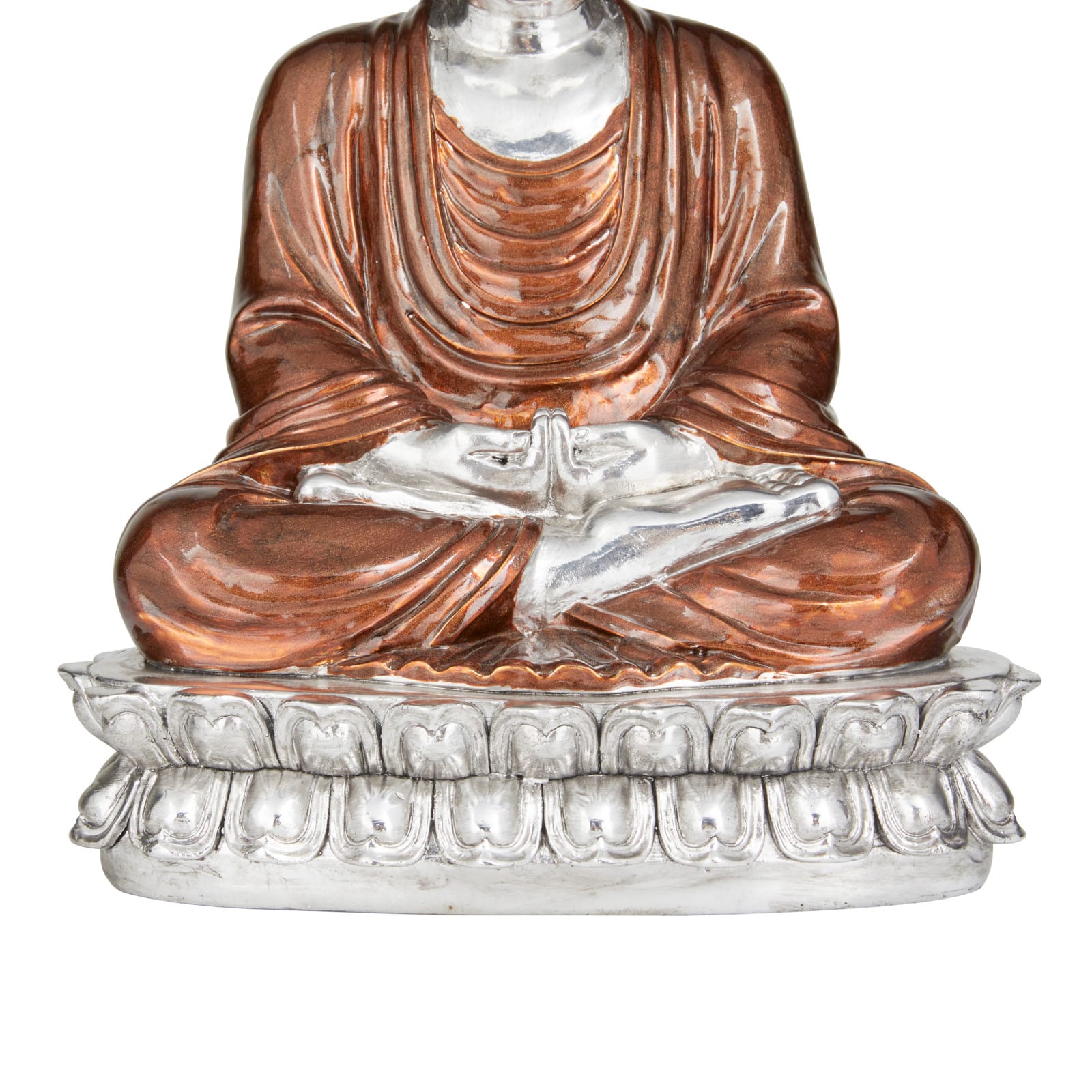 Bronze Polystone Eclectic Sculpture, 12" x 9" x 7"