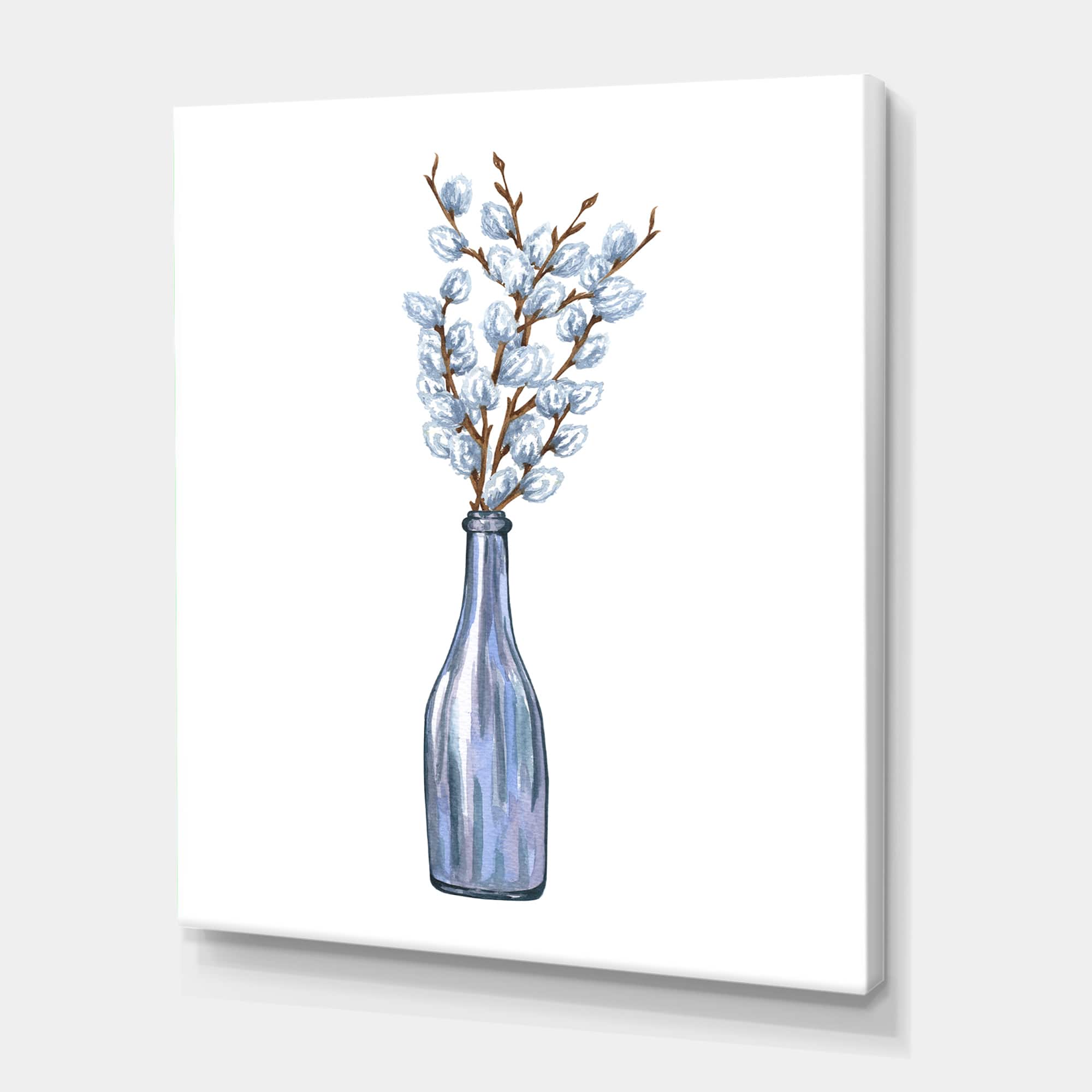 Designart - Bunch of Willow Twigs II - Farmhouse Canvas Wall Art Print