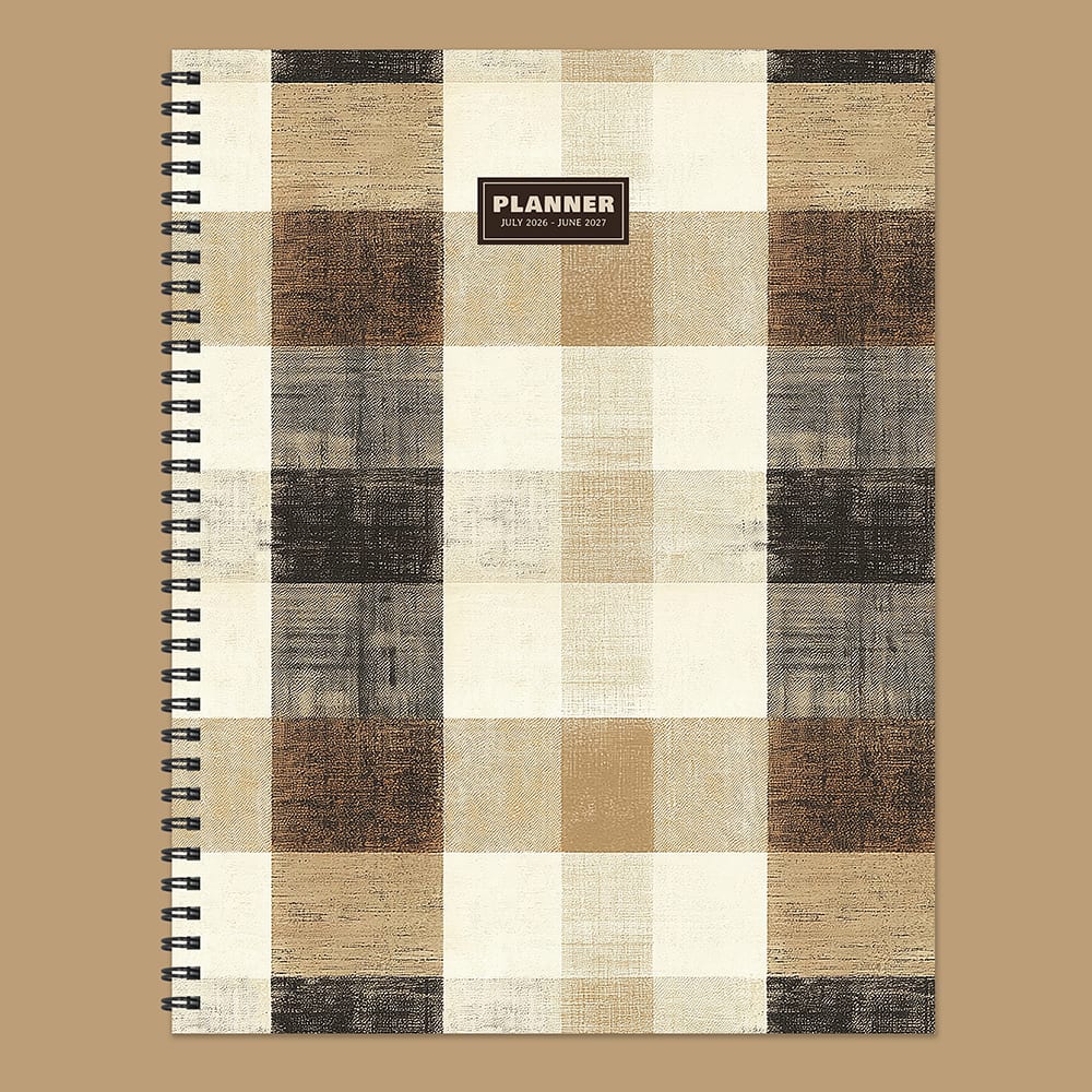 TF Publishing Large Checkered Cowboy Weekly Monthly Planner