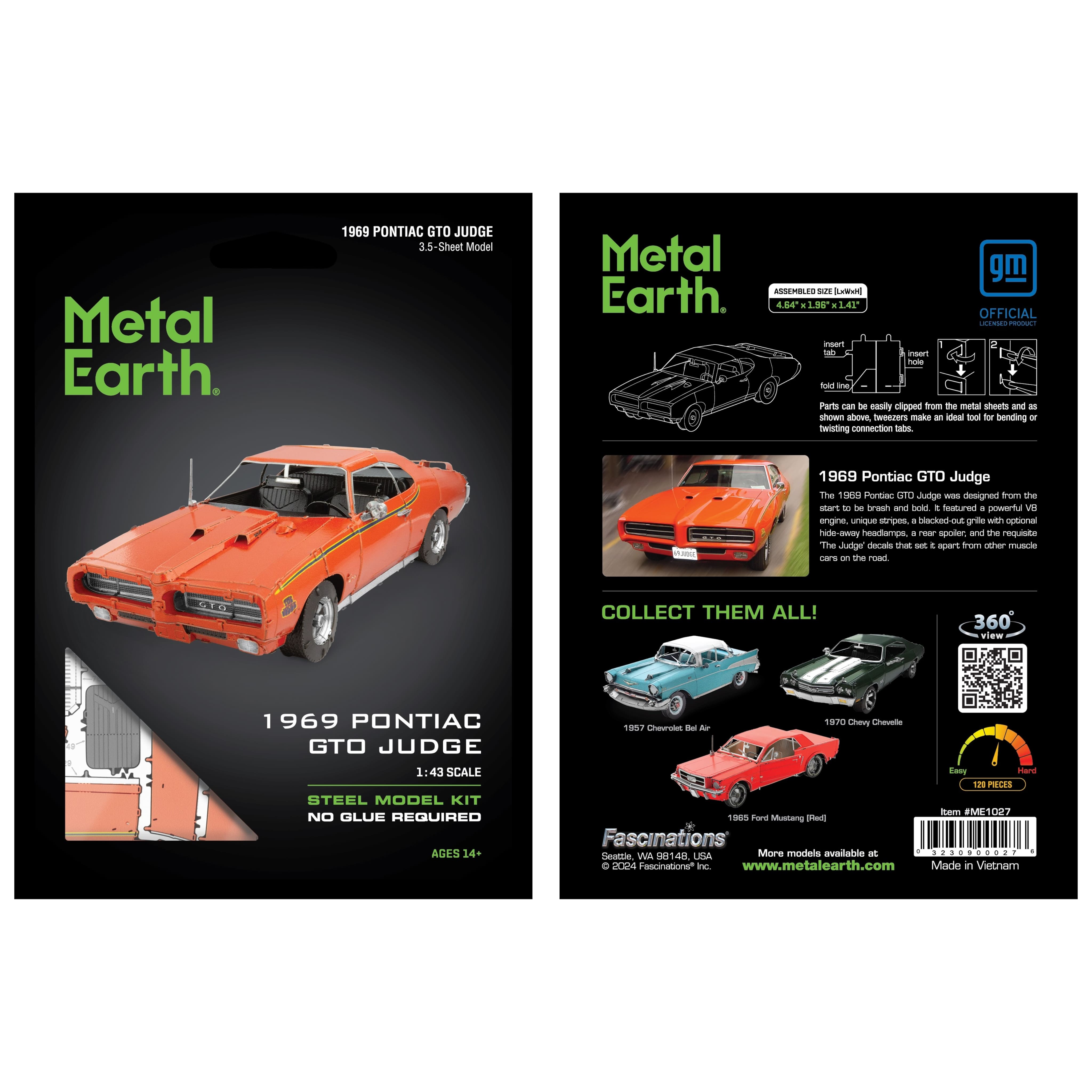 Metal Earth® 1969 Pontiac GTO Judge Steel Model Kit