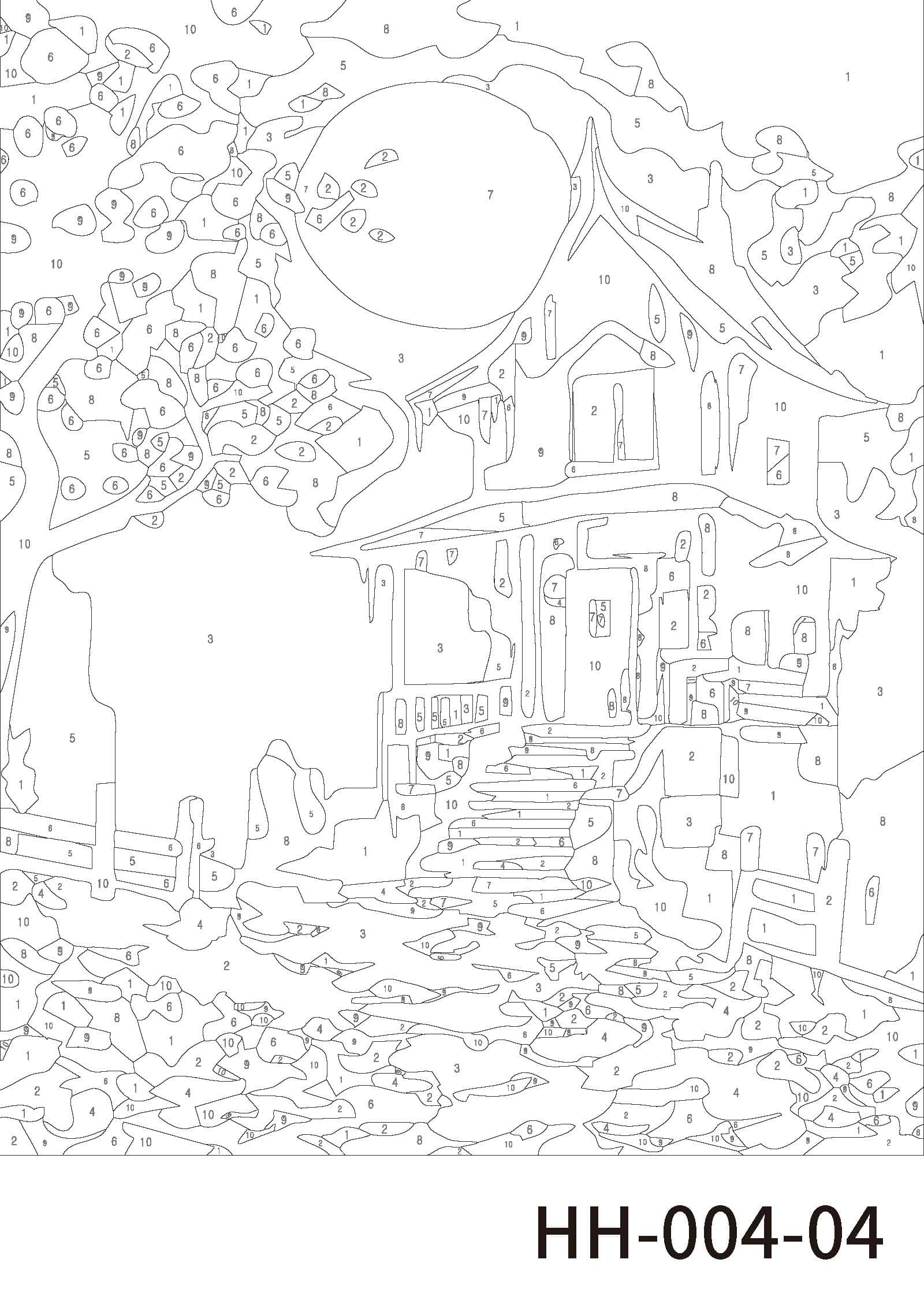 Haunted Houses Paint Marker-by-Number Kit by Artist's Loft®