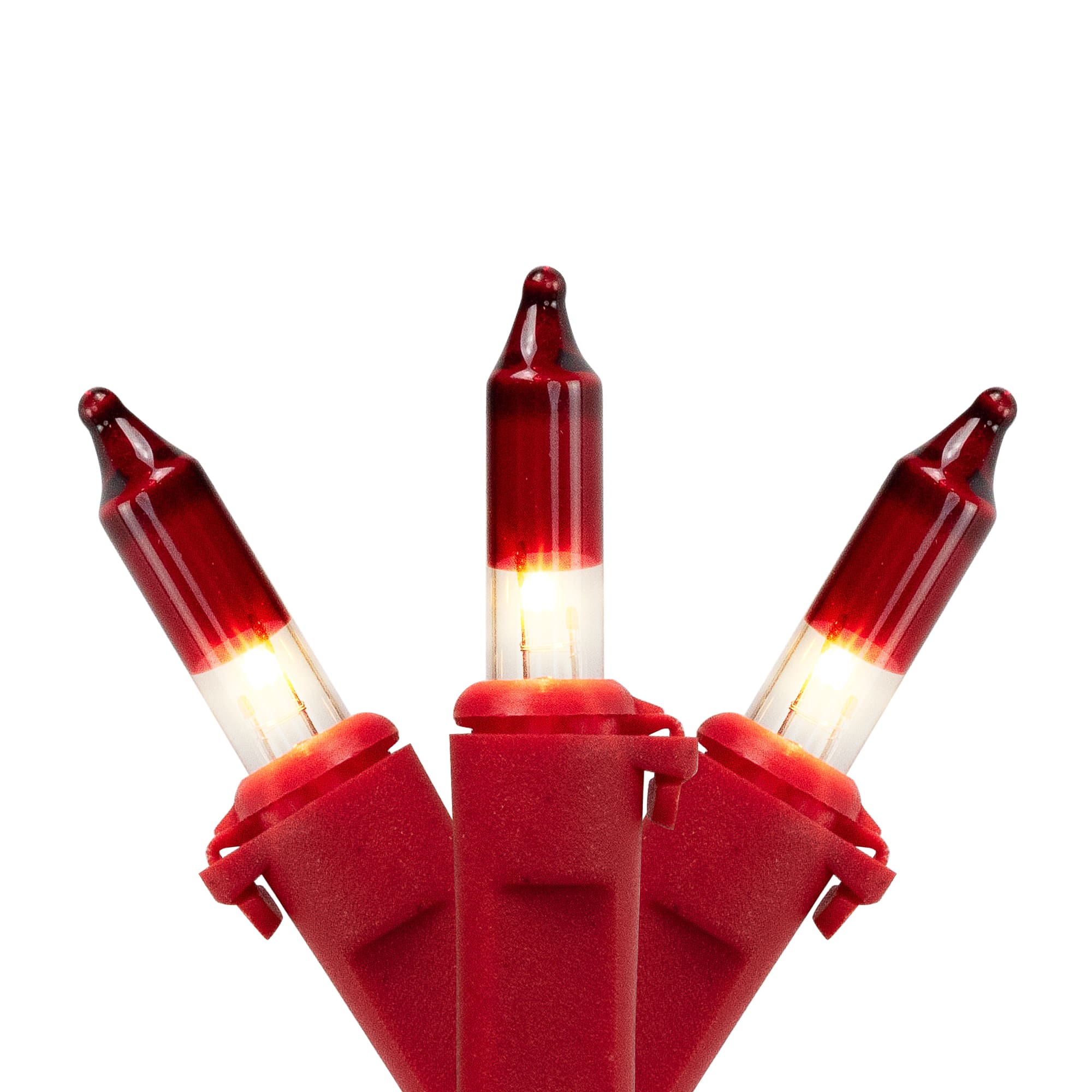 Northlight 100ct. Mini Clear with Red Tips Christmas String Lights in Red/Clear | 20.25 ft | Michaels®